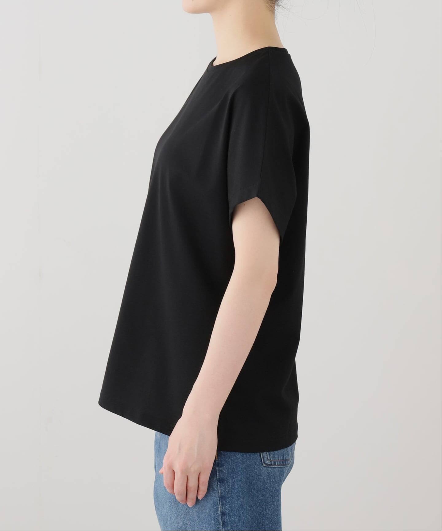 ATON SUVIN 60/2 CAP SLEEVE T-SHIRT（Tシャツ／カットソー）｜BOICE