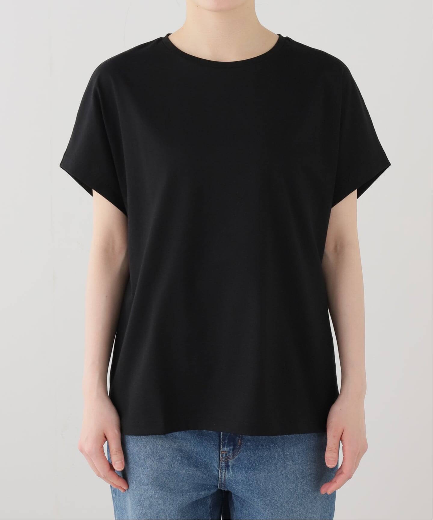 ATON SUVIN 60/2 CAP SLEEVE T-SHIRT（Tシャツ／カットソー）｜BOICE