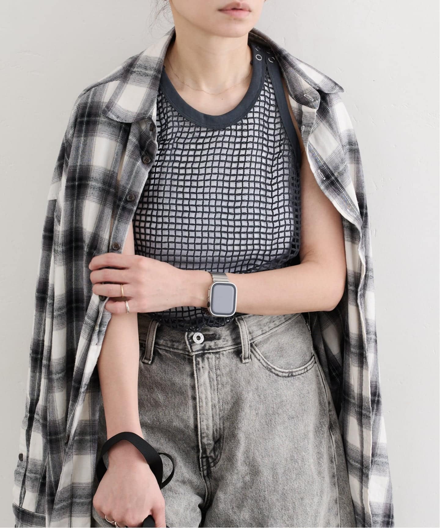 JANE SMITH SQUARE MESH TANK TOP（Tシャツ／カットソー）｜BOICE FROM