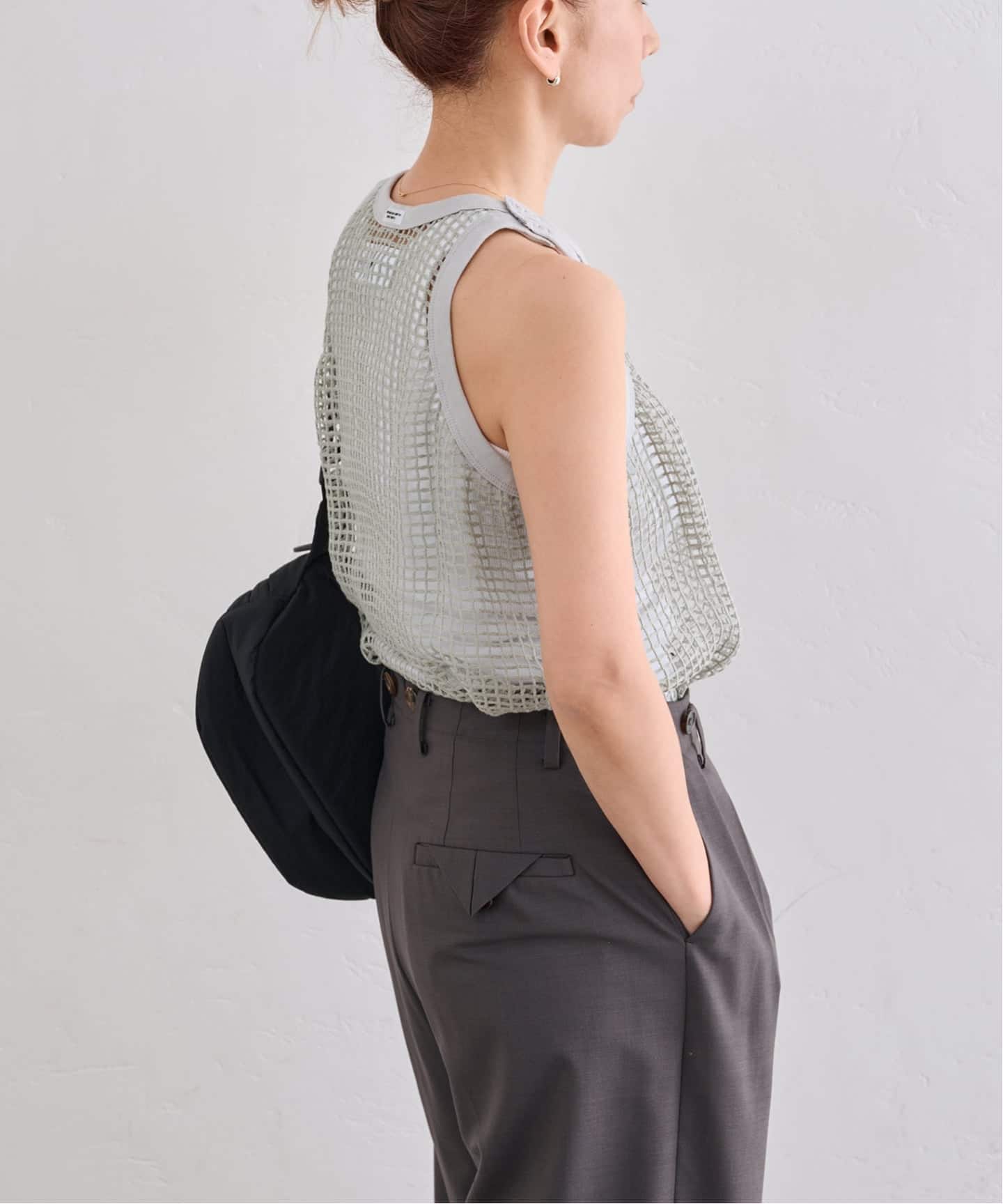 JANE SMITH SQUARE MESH TANK TOP（Tシャツ／カットソー）｜BOICE FROM