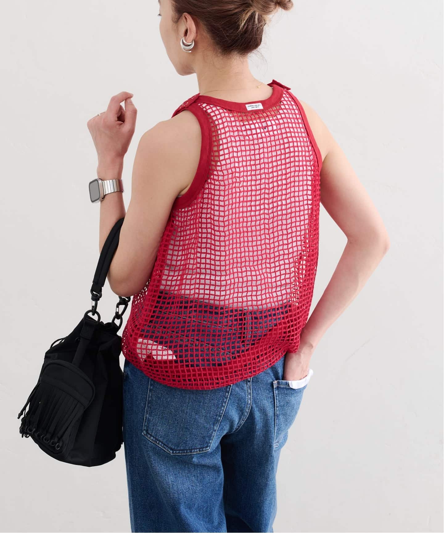 JANE SMITH　 MESH UP DOWN TANK TOP JANE SMITH SQUARE MESH TANK TOP（Tシャツ／カットソー）｜BOICE FROM