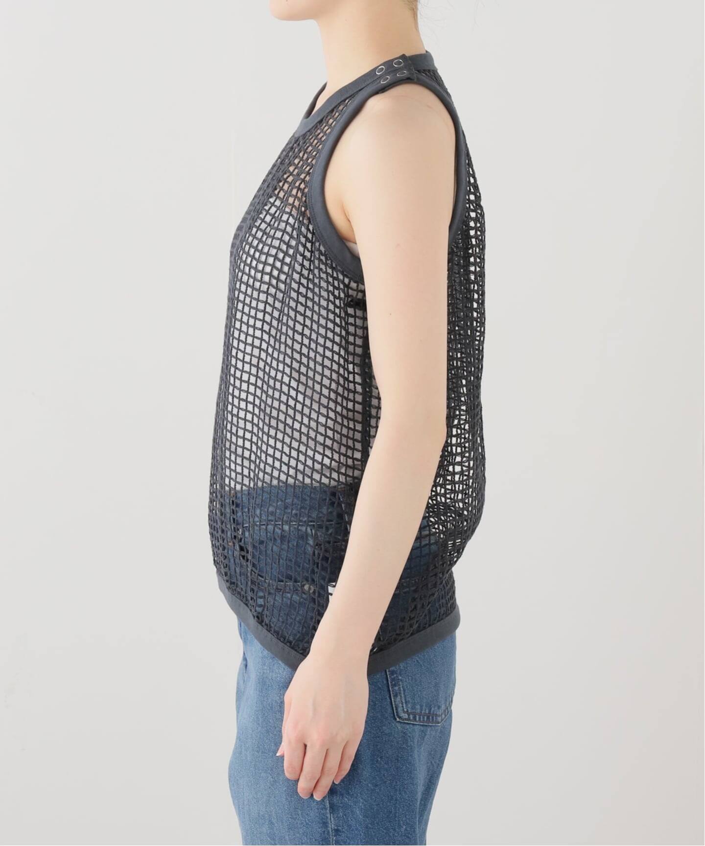 JANE SMITH SQUARE MESH TANK TOP（Tシャツ／カットソー）｜BOICE FROM