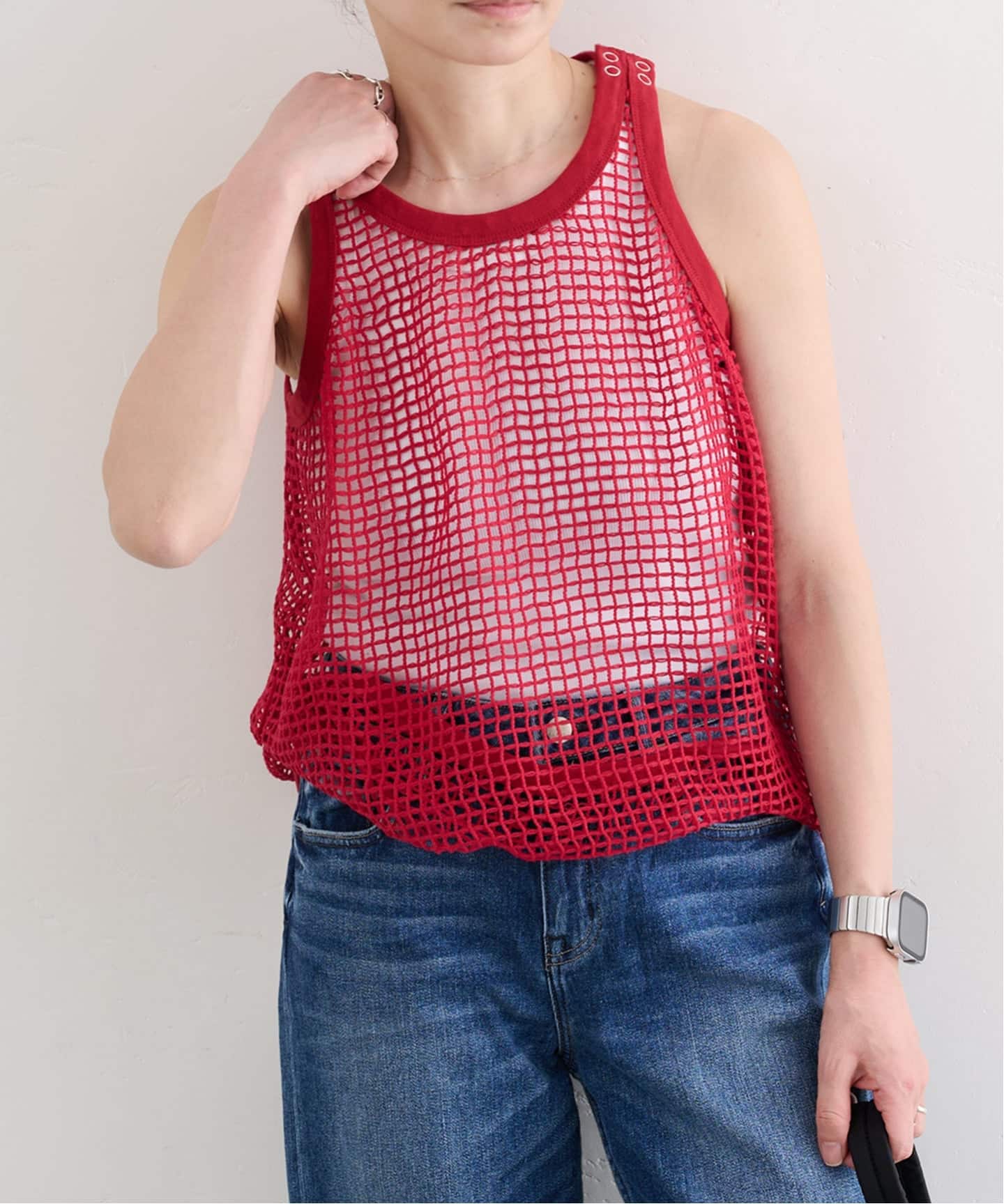 JANE SMITH SQUARE MESH TANK TOP(Tシャツ/カットソー)|BOICE FROM JANE SMITH SQUARE MESH TANK TOP(Tシャツ/カットソー)|BOICE FROM