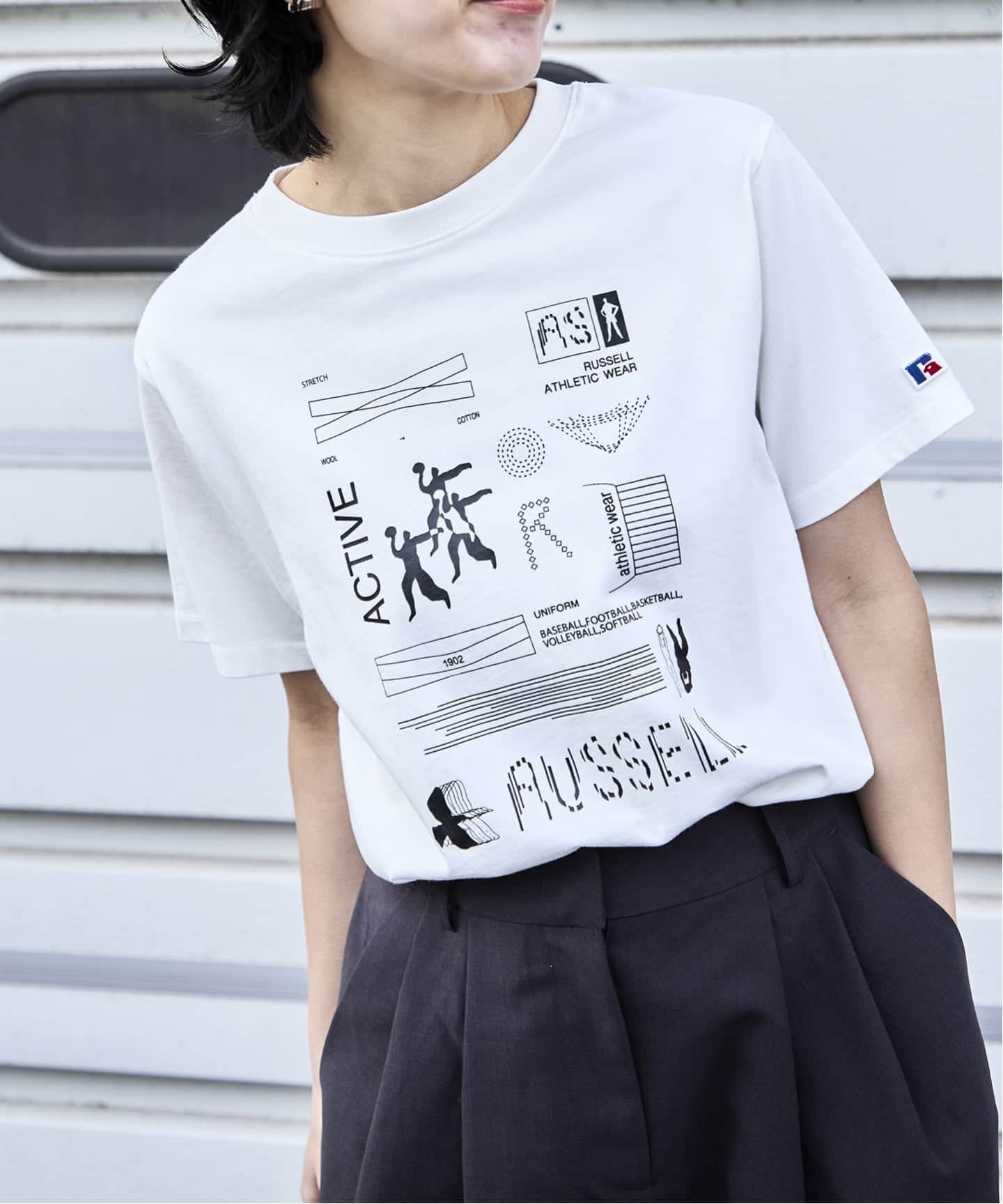 CONVENIENCE YOUNG Each SPORTS Tシャツ　Mサイズ RUSSELL ATHLETIC CONVENIENCE YOUNG TEE（Tシャツ／カットソー