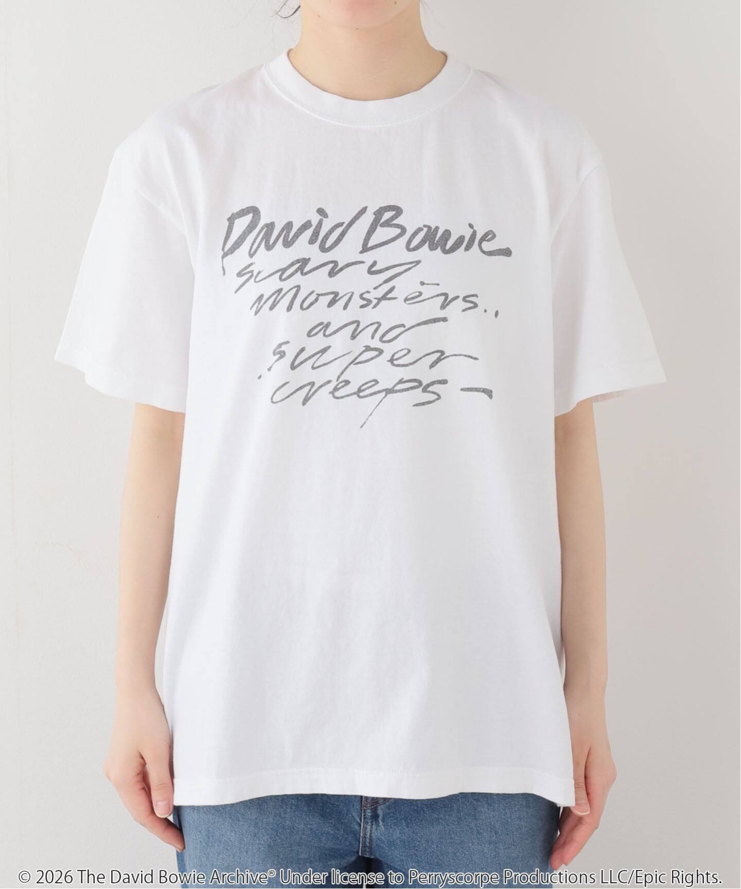 【GOOD ROCK SPEED】 DAVID BOWIE WHITE TEE GOOD ROCK SPEED David Bowie Tシャツ（Tシャツ／カットソー）｜BOICE
