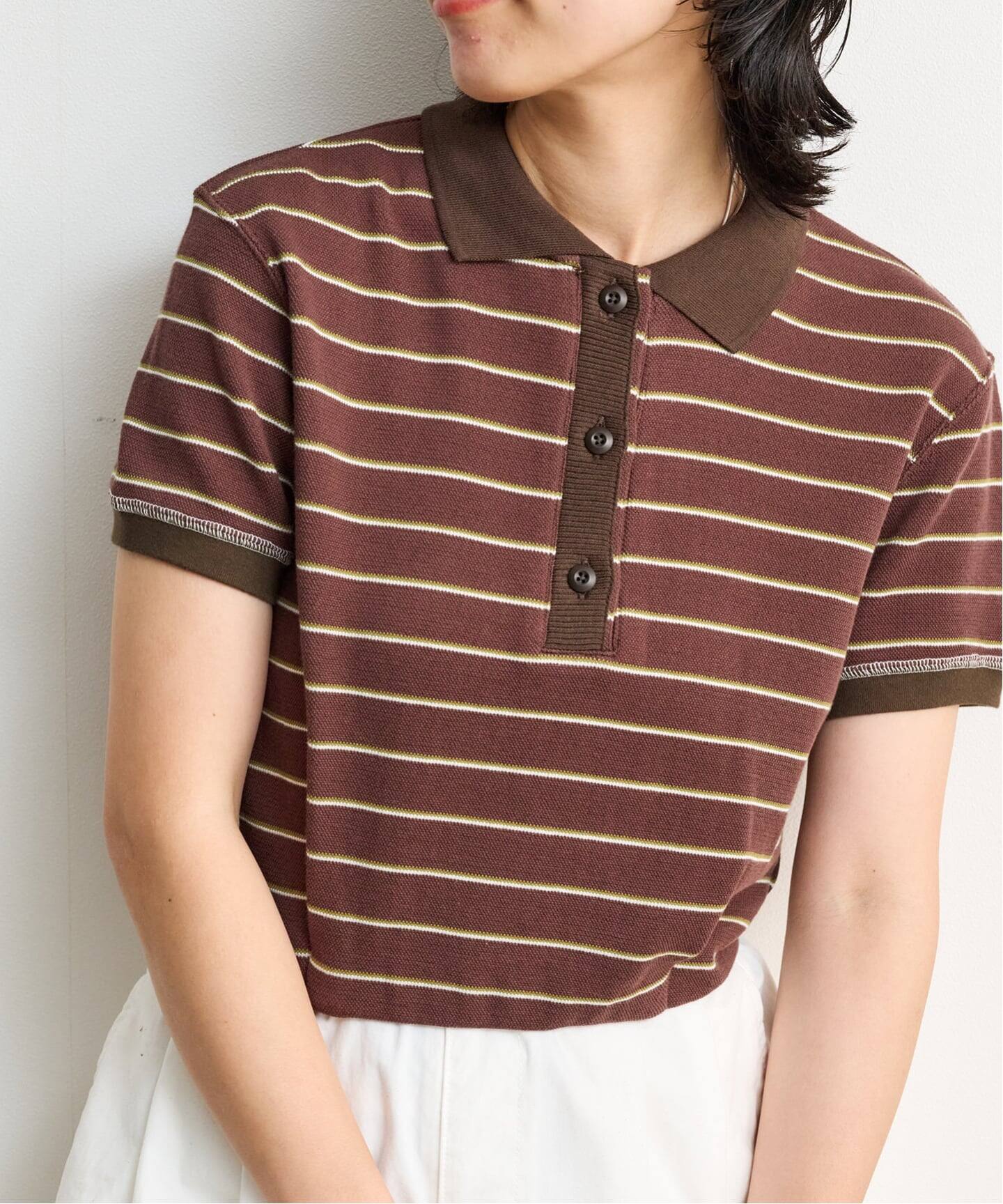 TODAYFUL Border ポロエリ Tops（Tシャツ／カットソー）｜BOICE FROM