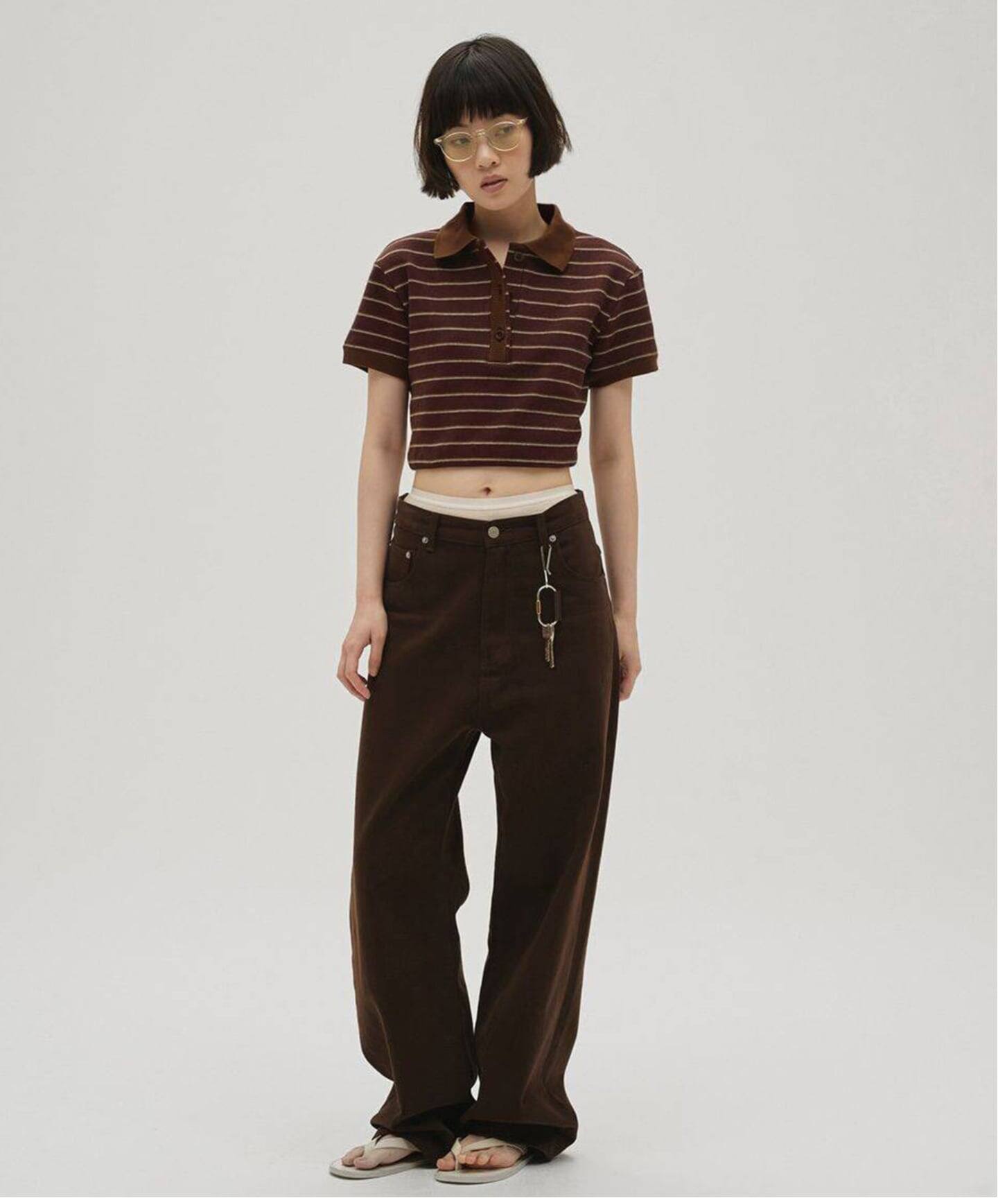 TODAYFUL Border ポロエリ Tops（Tシャツ／カットソー）｜BOICE FROM