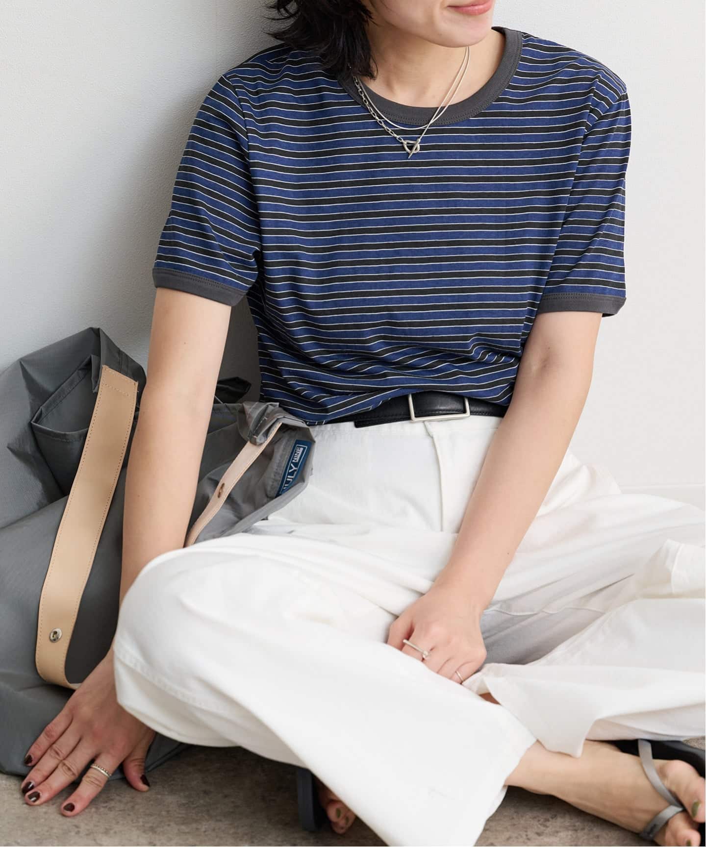 anuke Multi Border T-Shirts（Tシャツ／カットソー）｜BOICE FROM