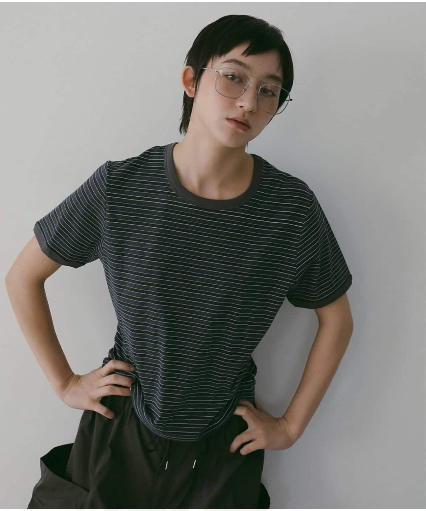 anuke Multi Border T-Shirts（Tシャツ／カットソー）｜BOICE FROM
