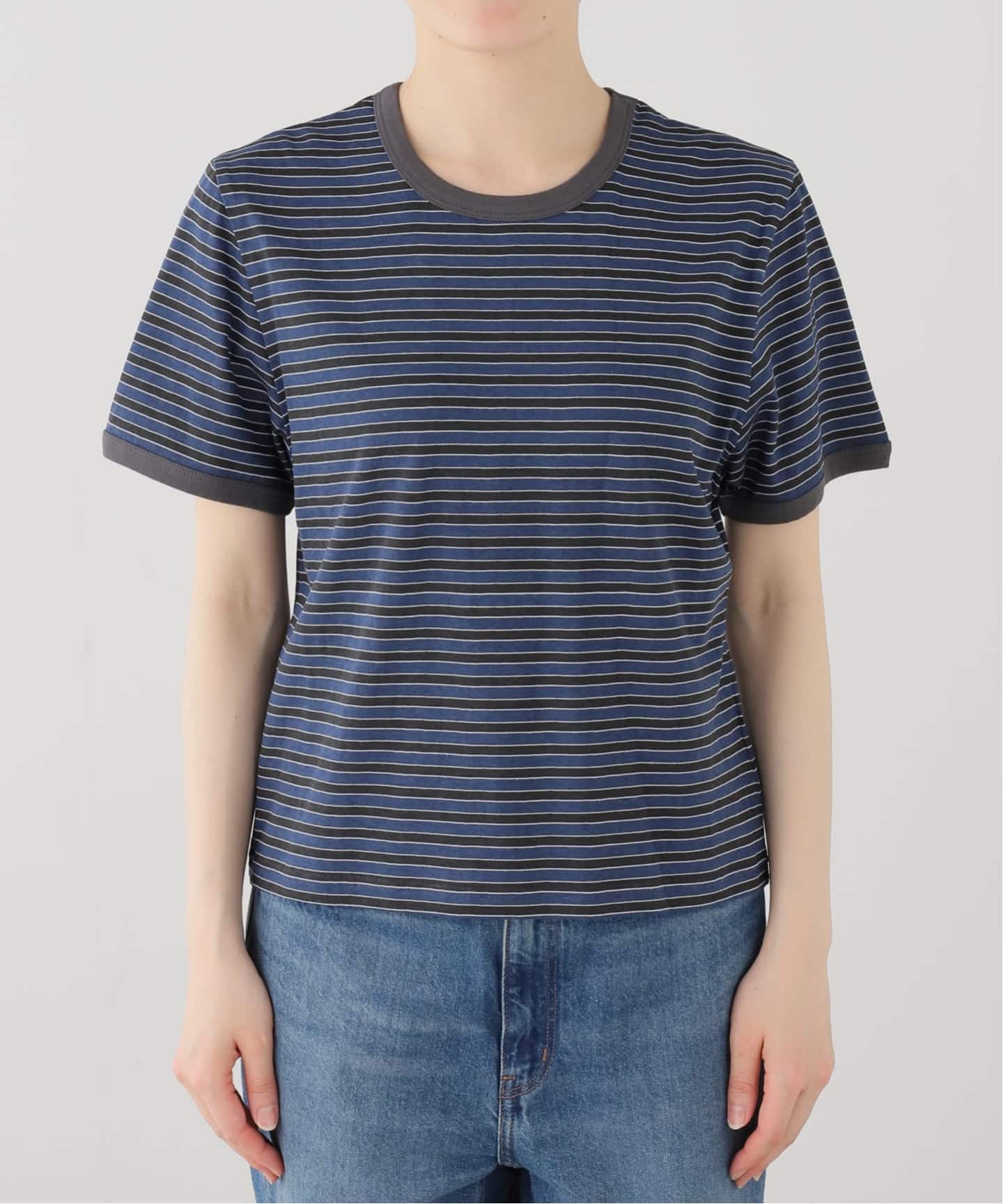 anuke Multi Border T-Shirts（Tシャツ／カットソー）｜BOICE FROM