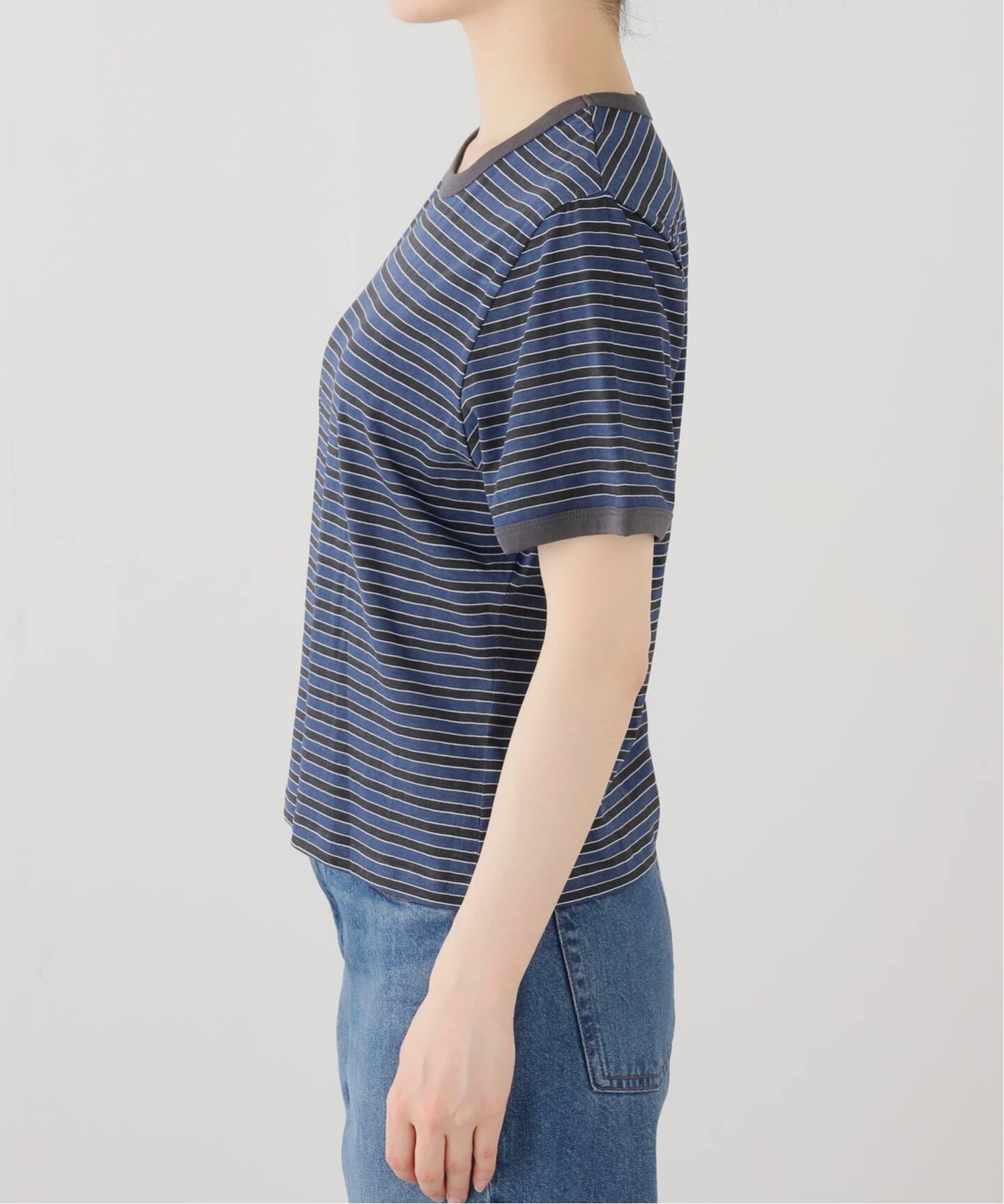 anuke Multi Border T-Shirts（Tシャツ／カットソー）｜BOICE FROM