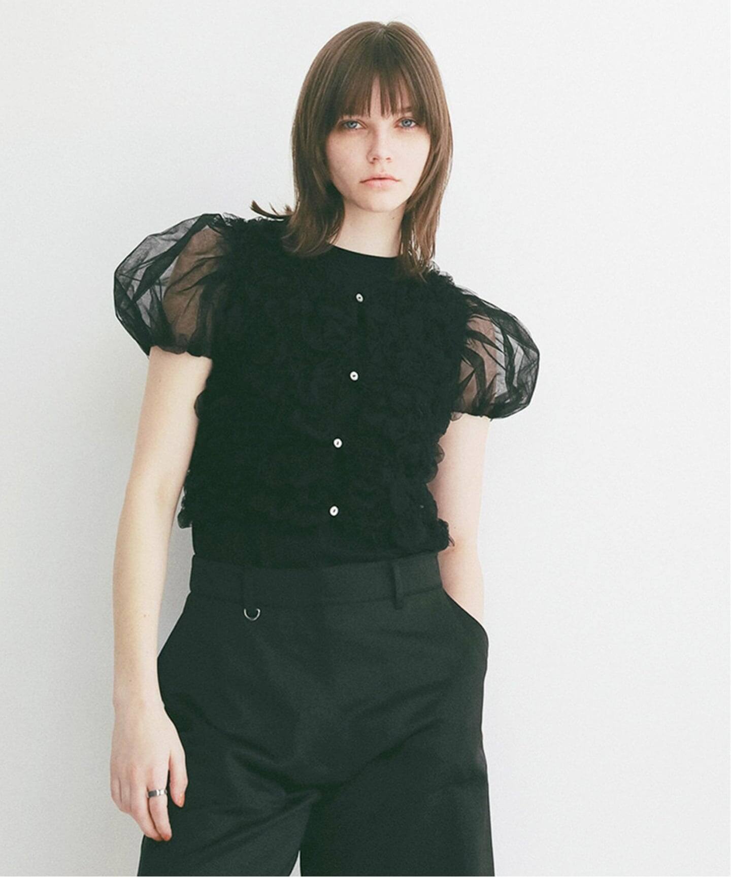 CLANE TULLE VEST LAYERED TOPS（シャツ／ブラウス）｜BOICE FROM