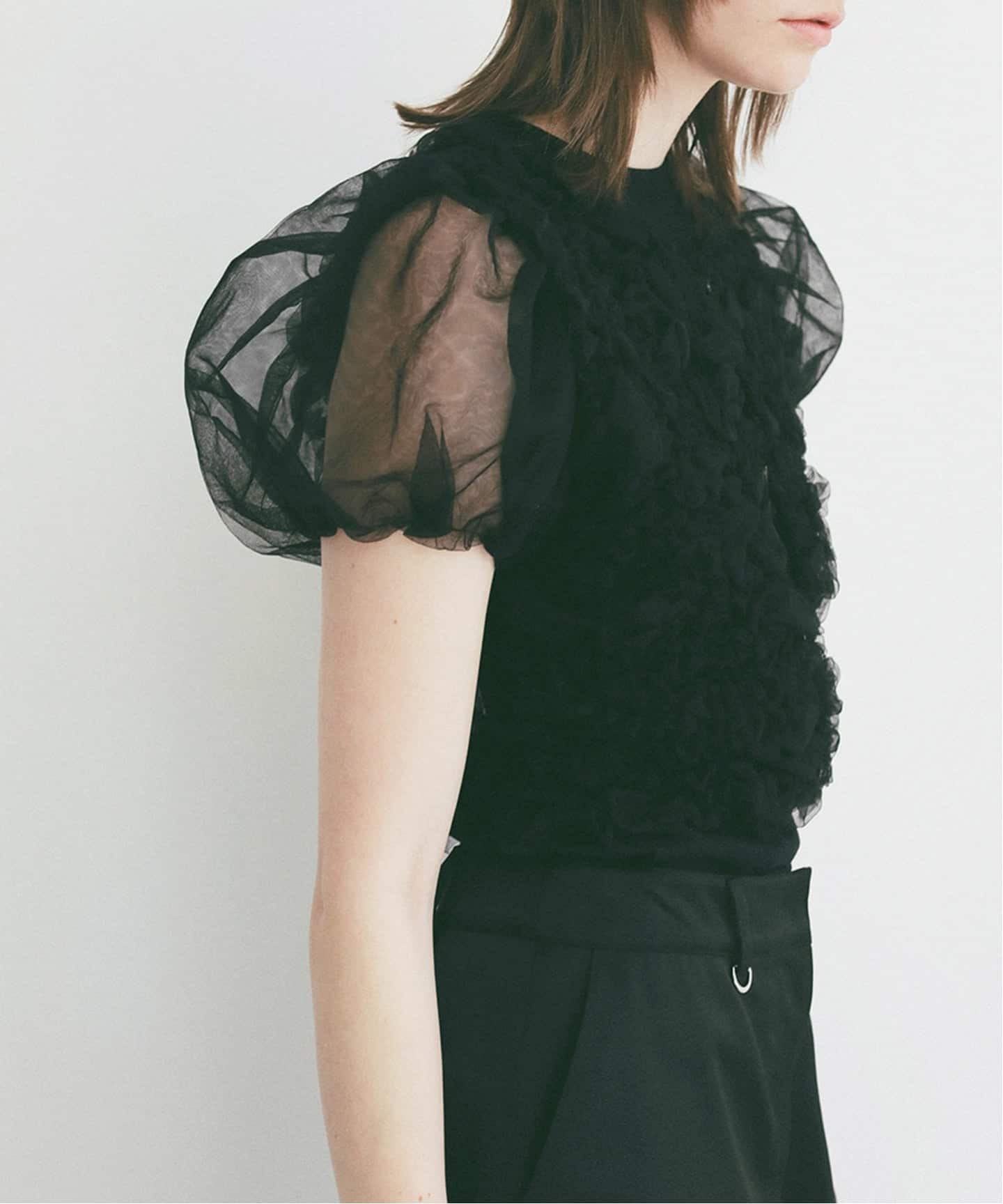 CLANE TULLE VEST LAYERED TOPS（シャツ／ブラウス）｜BOICE FROM