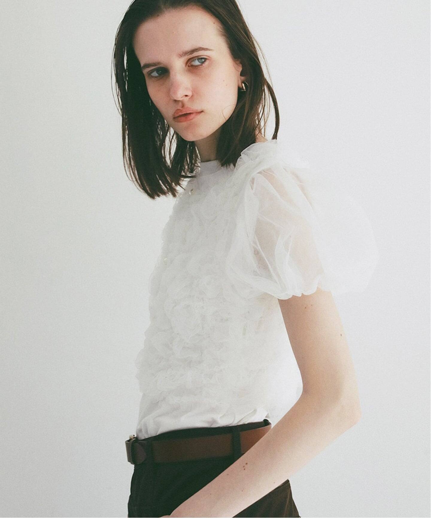 CLANE TULLE VEST LAYERED TOPS（シャツ／ブラウス）｜BOICE FROM