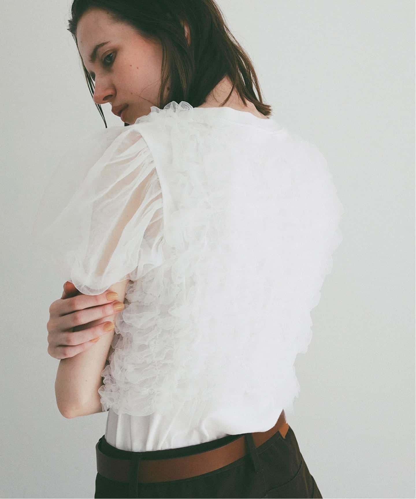 CLANE TULLE VEST LAYERED TOPS（シャツ／ブラウス）｜BOICE FROM