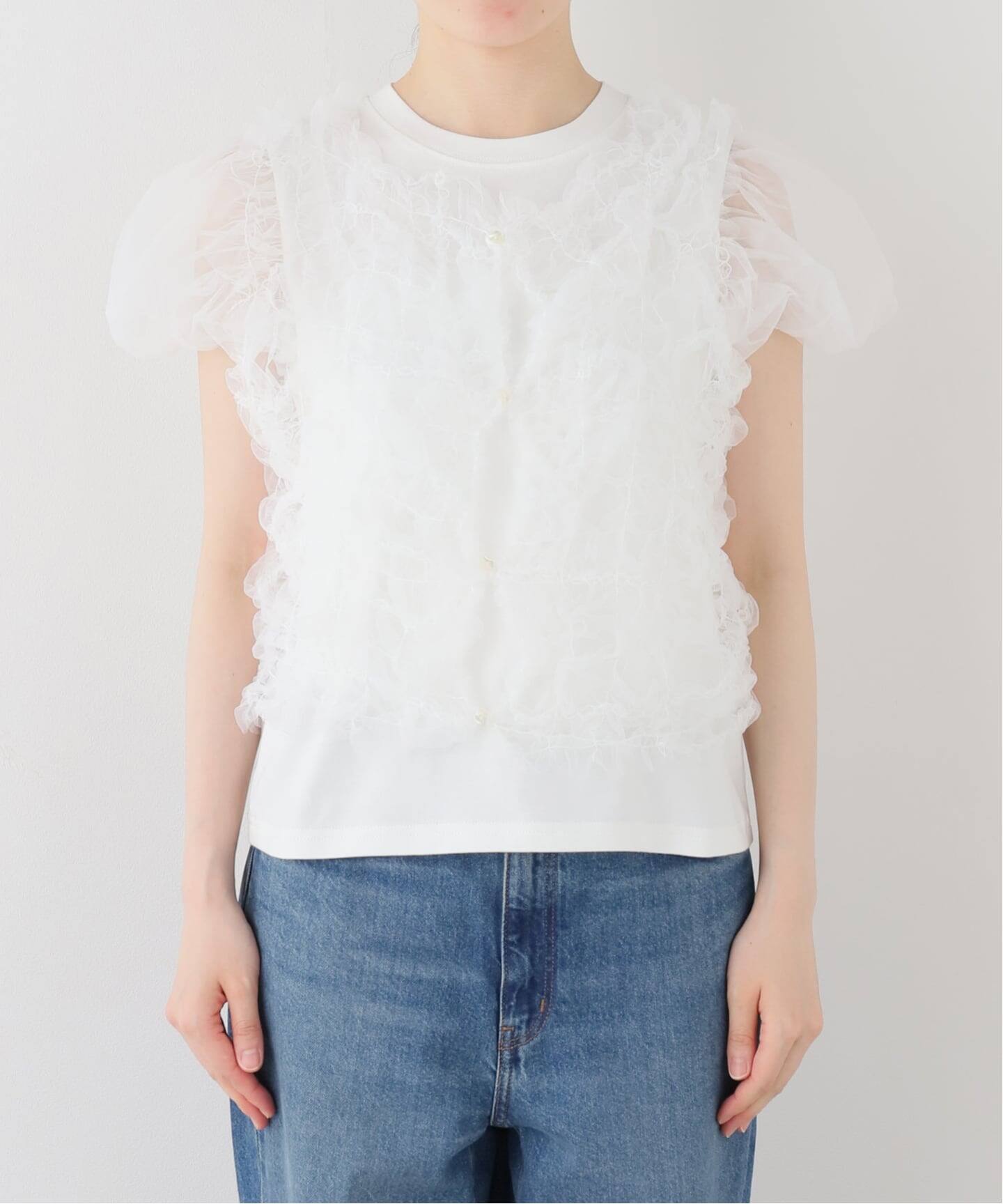 CLANE TULLE VEST LAYERED TOPS（シャツ／ブラウス）｜BOICE FROM 