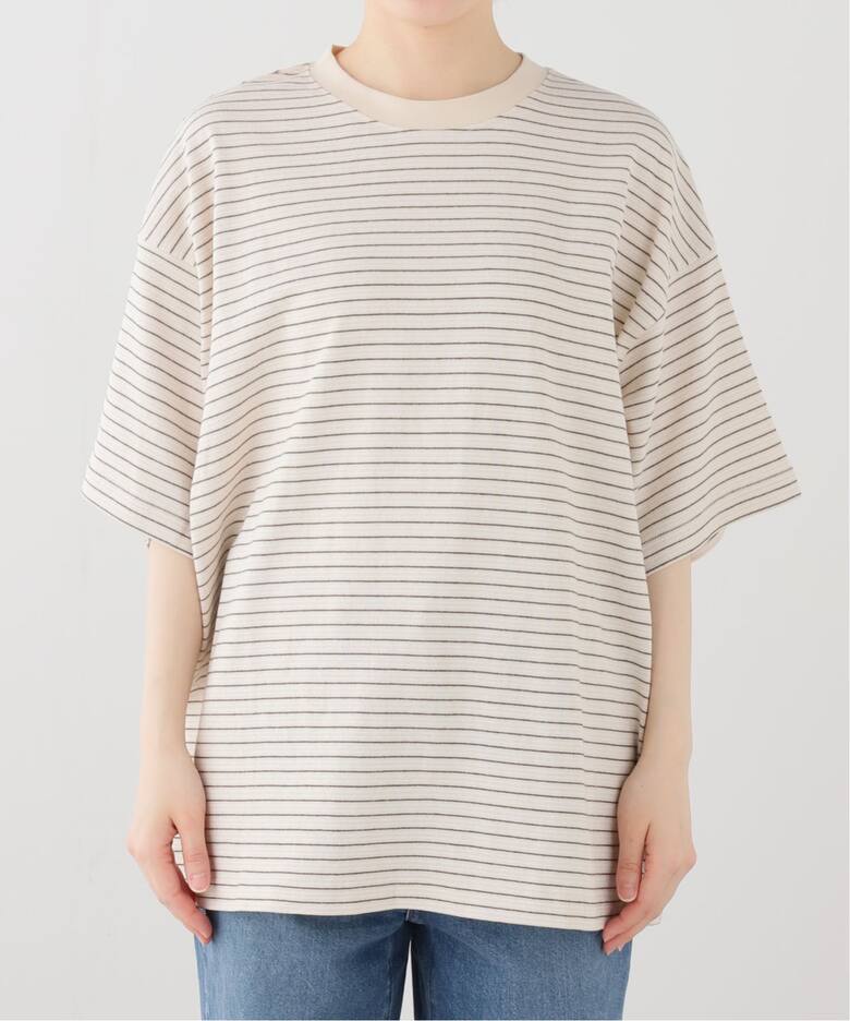 EVCON BORDER WIDE S/S TEE（Tシャツ／カットソー）｜BOICE FROM 
