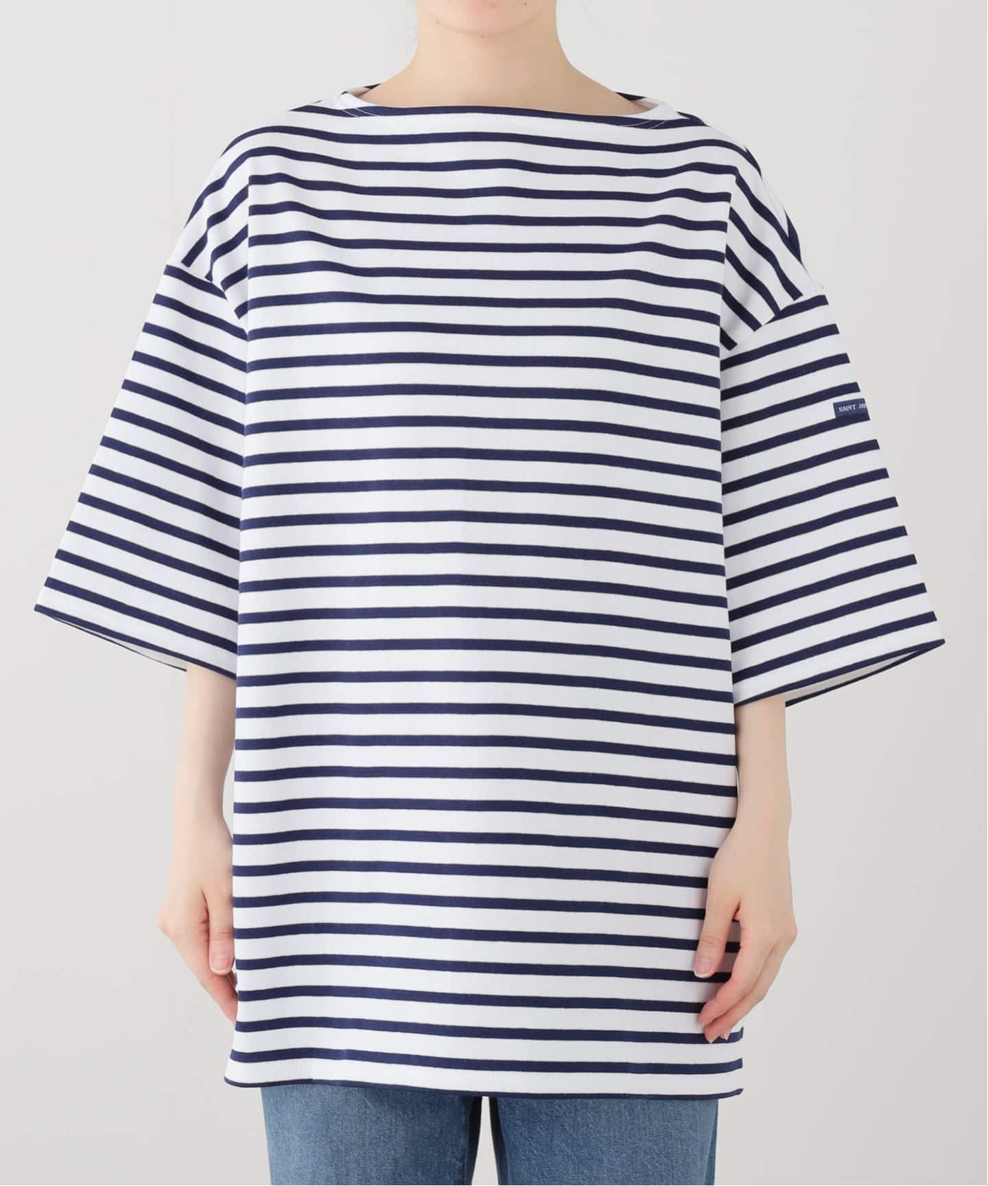 SAINT JAMES / セントジェームス OUESSANT H/S LOOSE 2 BORDER（T