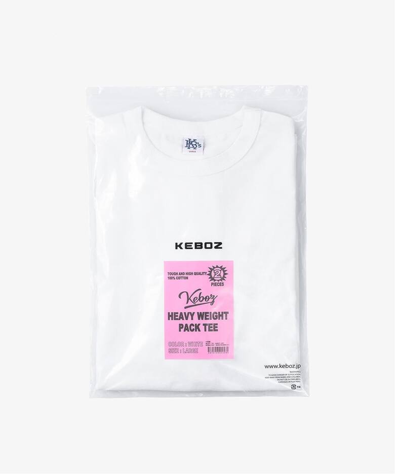 2 PACK HEAVY WEIGHT S/S TEE（Tシャツ／カットソー）｜KEBOZ（ケボズ 