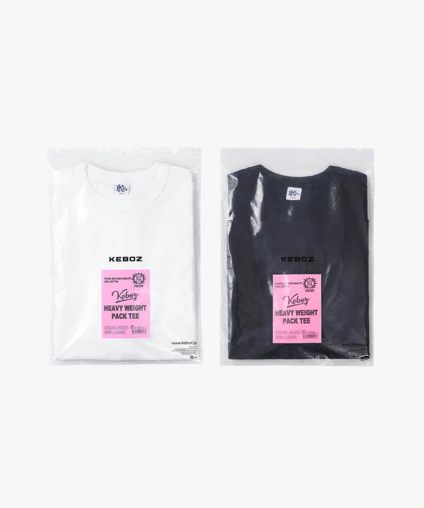 2 PACK HEAVY WEIGHT S/S TEE（Tシャツ／カットソー）｜KEBOZ（ケボズ