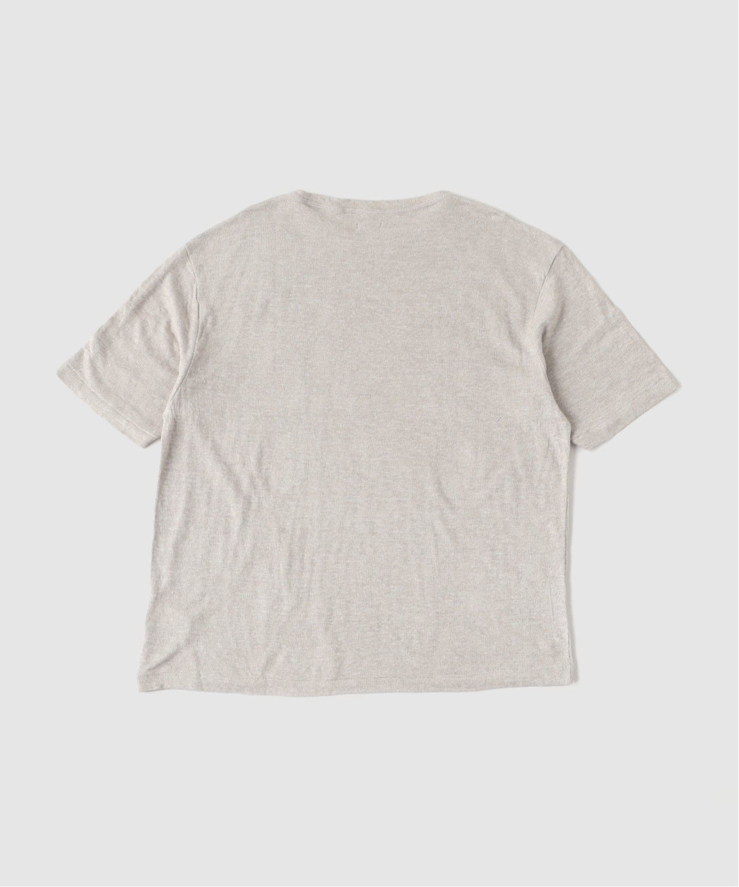 ETS.MATERIAUX マテリオ プルオーバーカットソー リネン100%白 ETS.MATERIAUX(マテリオ) double cloth Tシャツ（Tシャツ／カットソー