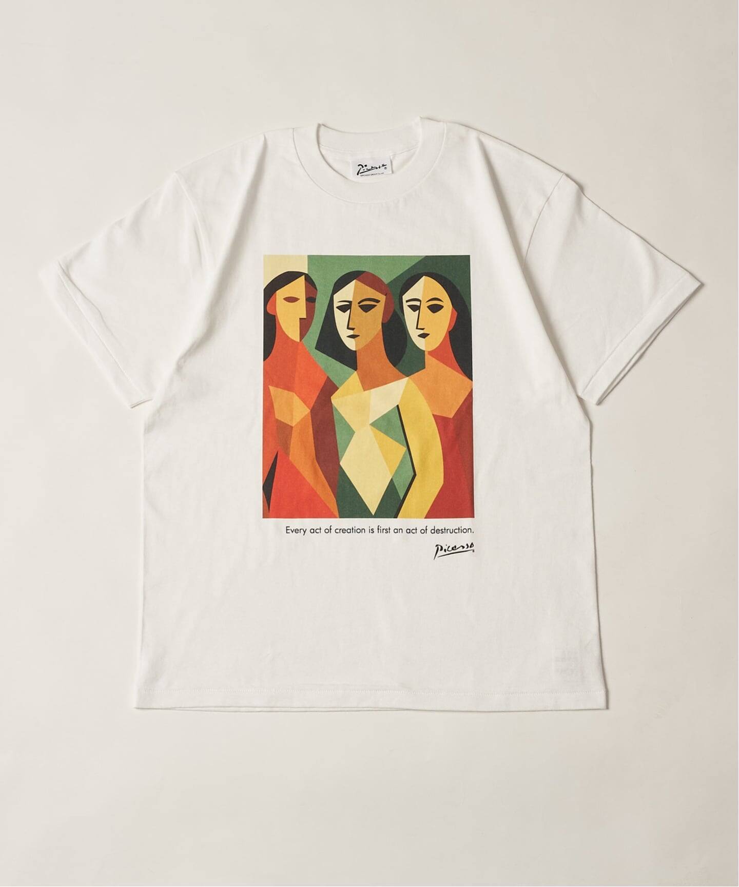 Pablo Picasso(パブロ・ピカソ) 別注 アート プリント Tシャツ（T