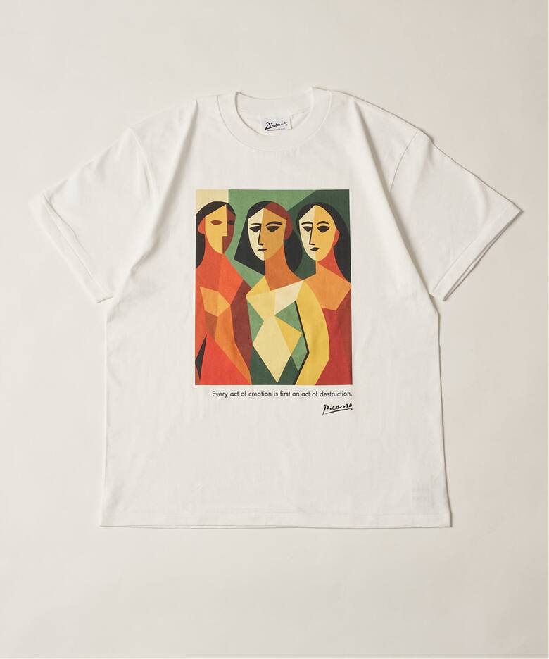 Pablo Picasso(パブロ・ピカソ) 別注 アート プリント Tシャツ（T