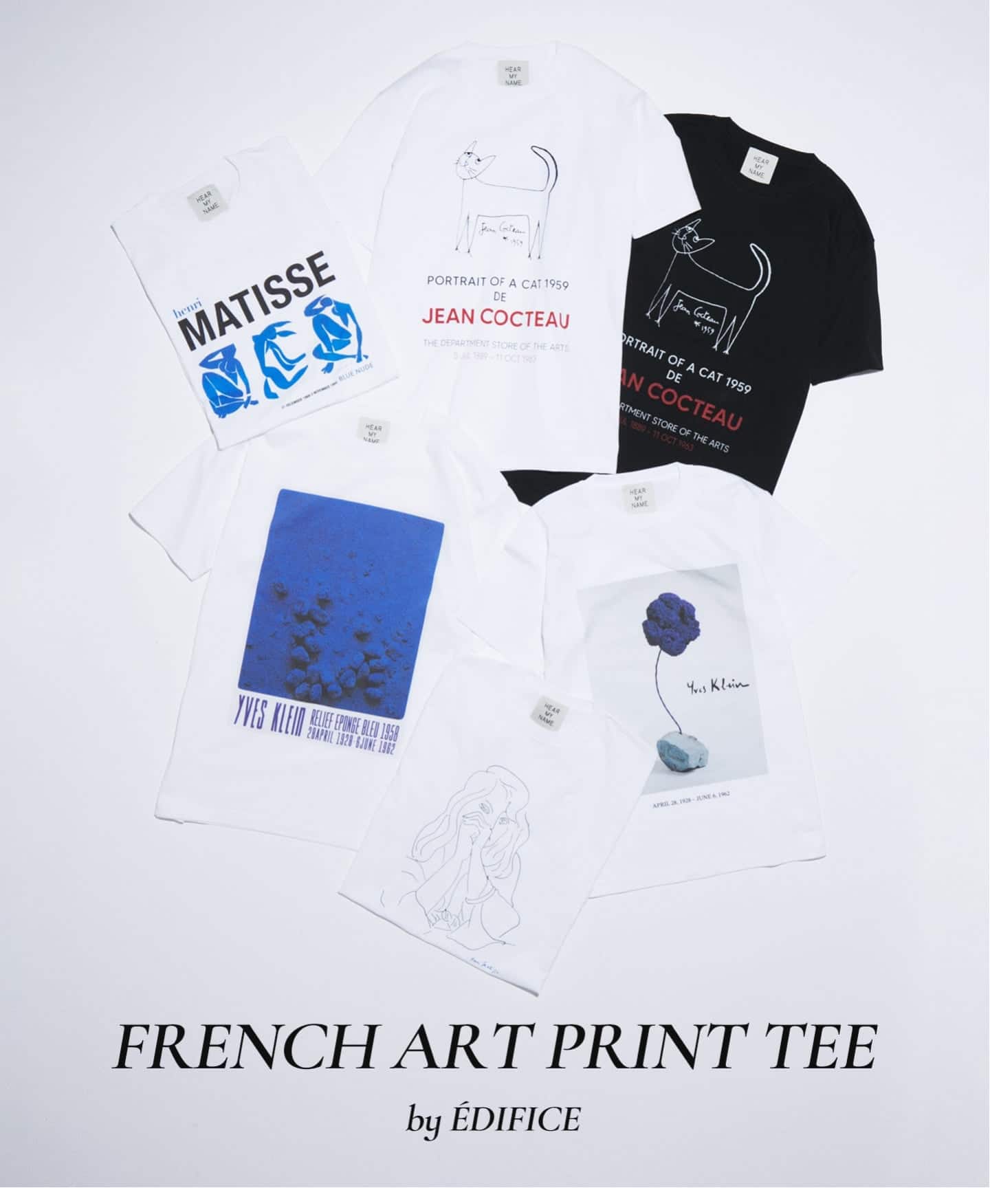 フレンチ アート プリント Tシャツ（Tシャツ／カットソー）｜EDIFICE