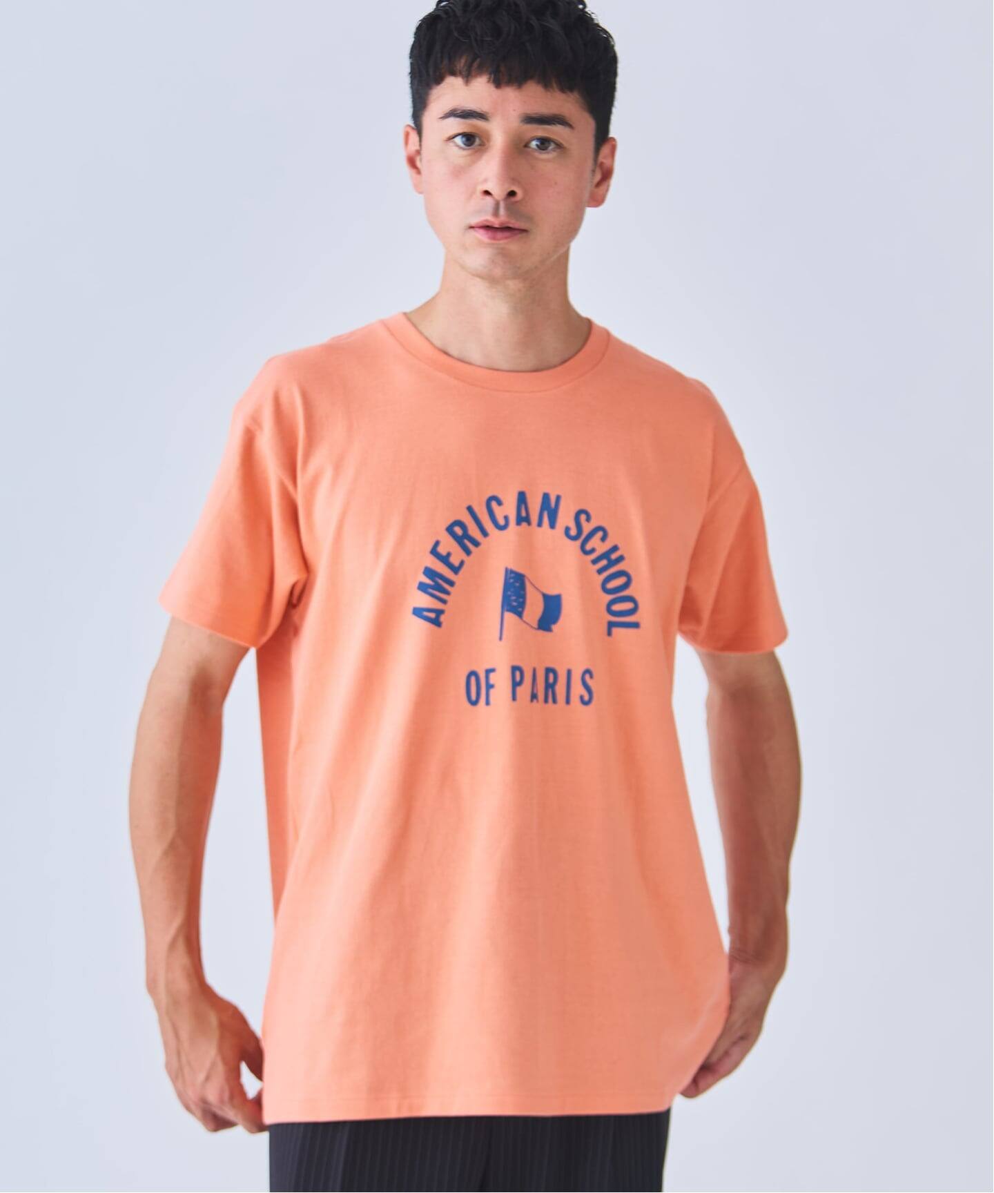 Y&O(ヤング アンド オルセン) 別注 AMERICAN FRENCH PRINTED Tシャツ