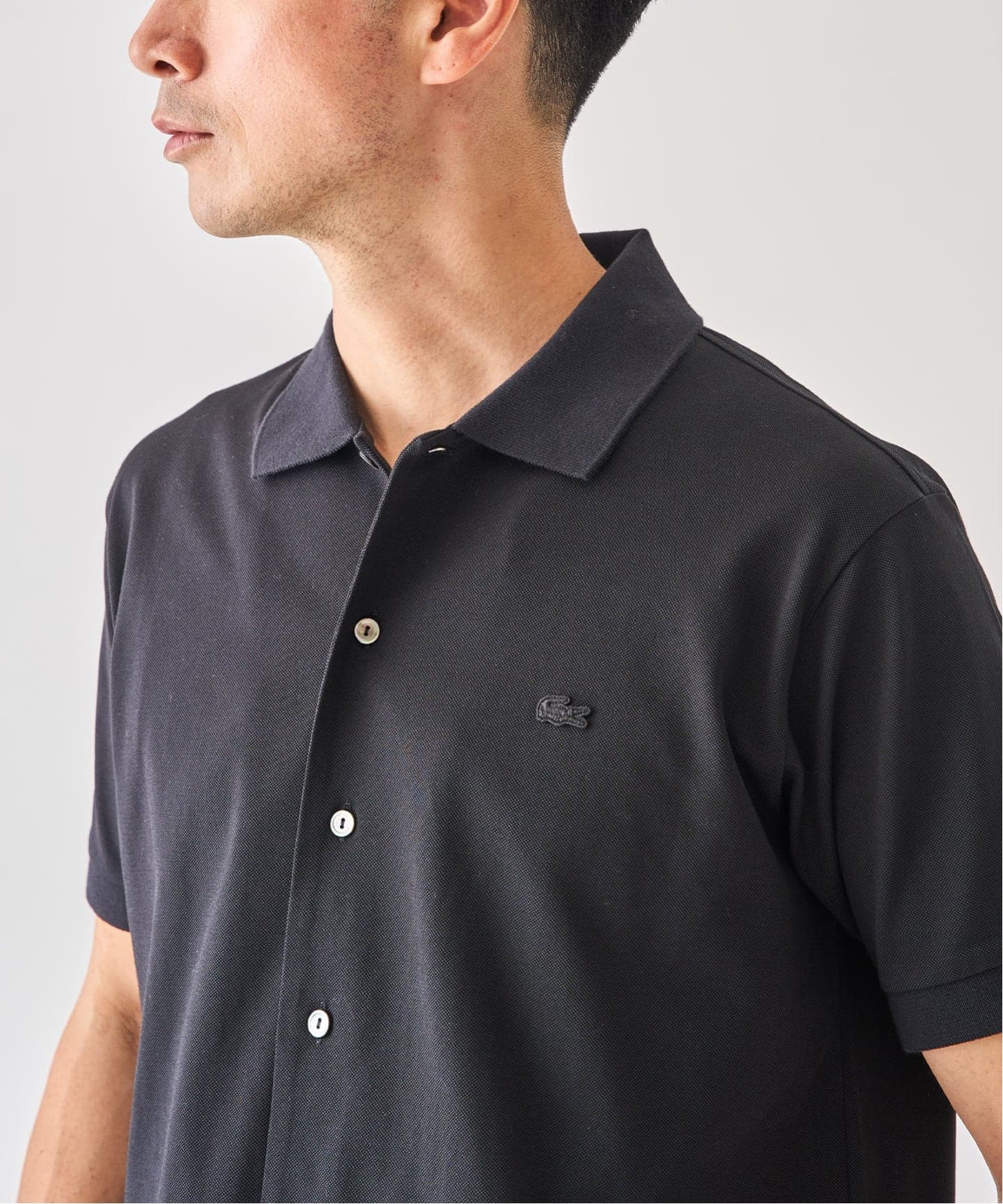 ラコステ　半袖　ブラック LACOSTE（ラコステ） 半袖ポロシャツ ブラック | セレクトショップ
