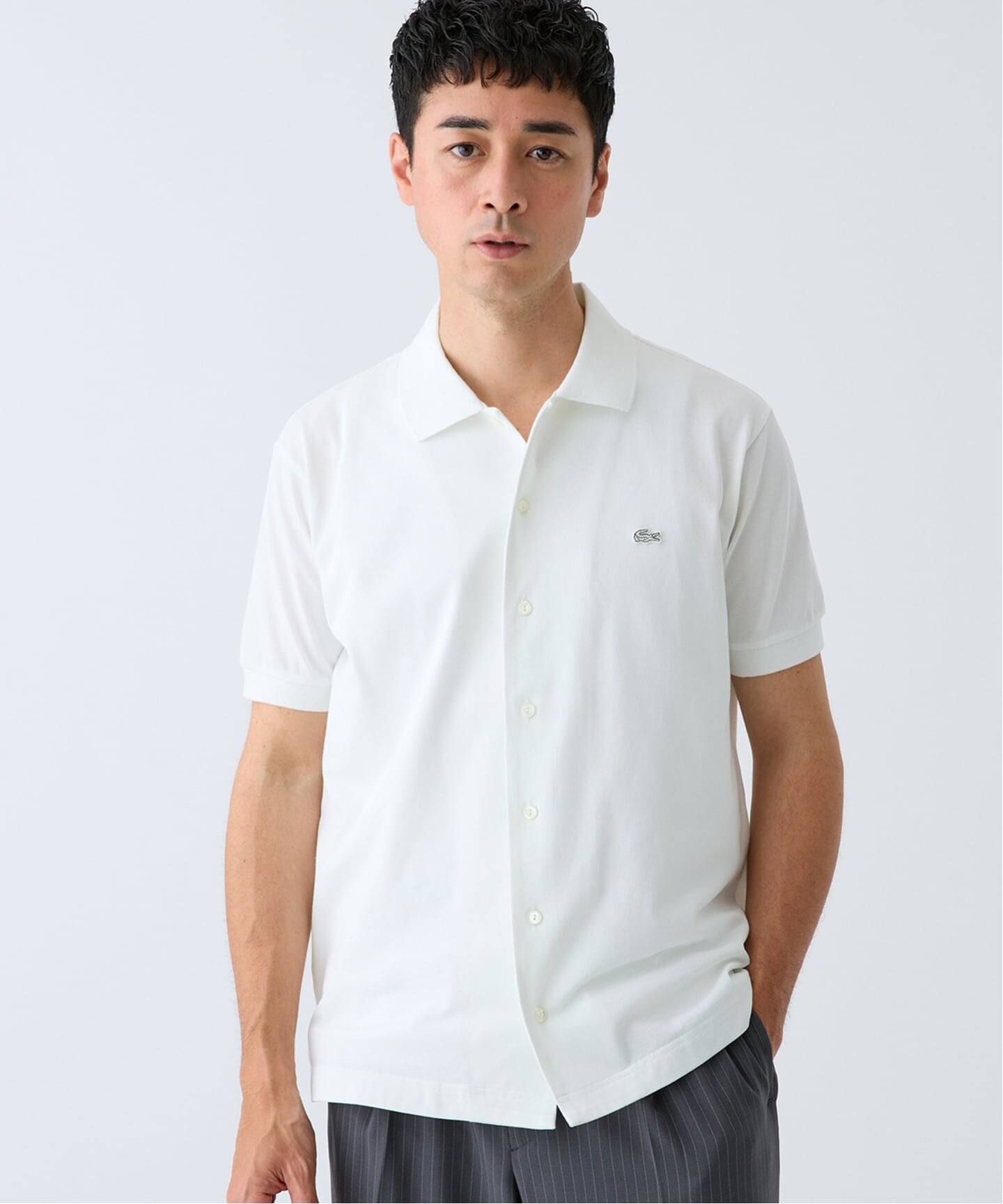 LACOSTE(ラコステ) 別注 COOLMAX フルオープン 半袖ポロシャツ