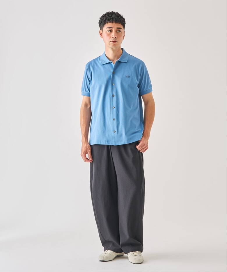 LACOSTE(ラコステ) 別注 COOLMAX フルオープン 半袖ポロシャツ 