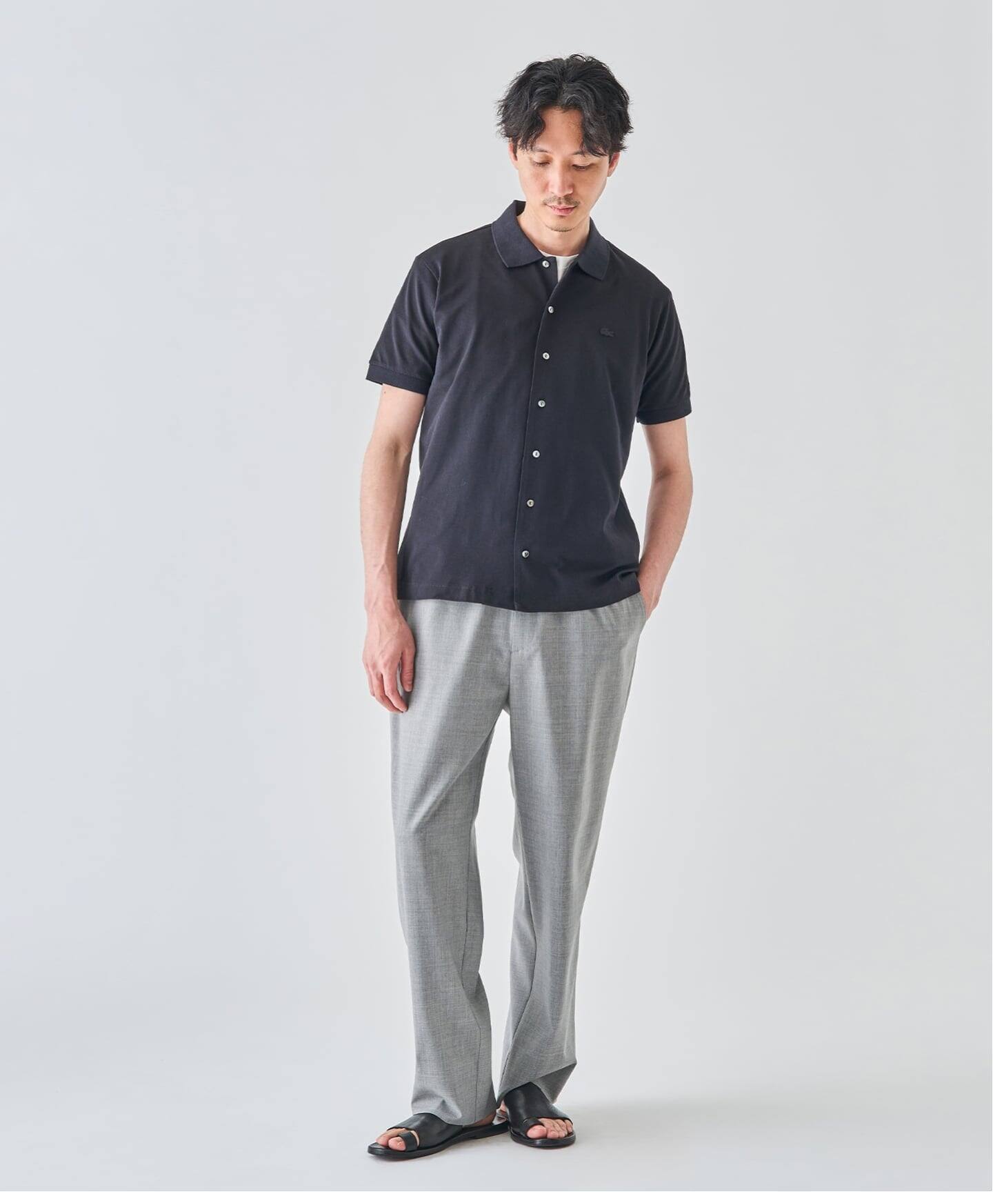 LACOSTE(ラコステ) 別注 COOLMAX フルオープン 半袖ポロシャツ