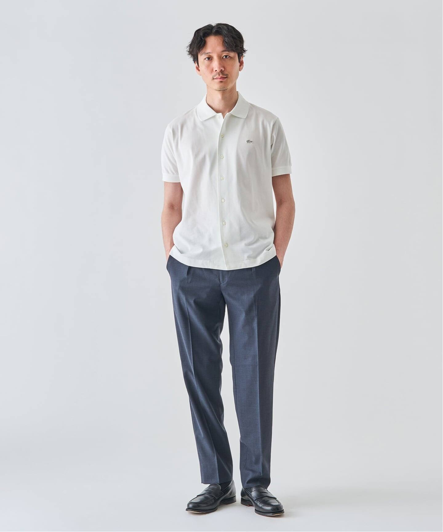 LACOSTE(ラコステ) 別注 COOLMAX フルオープン 半袖ポロシャツ