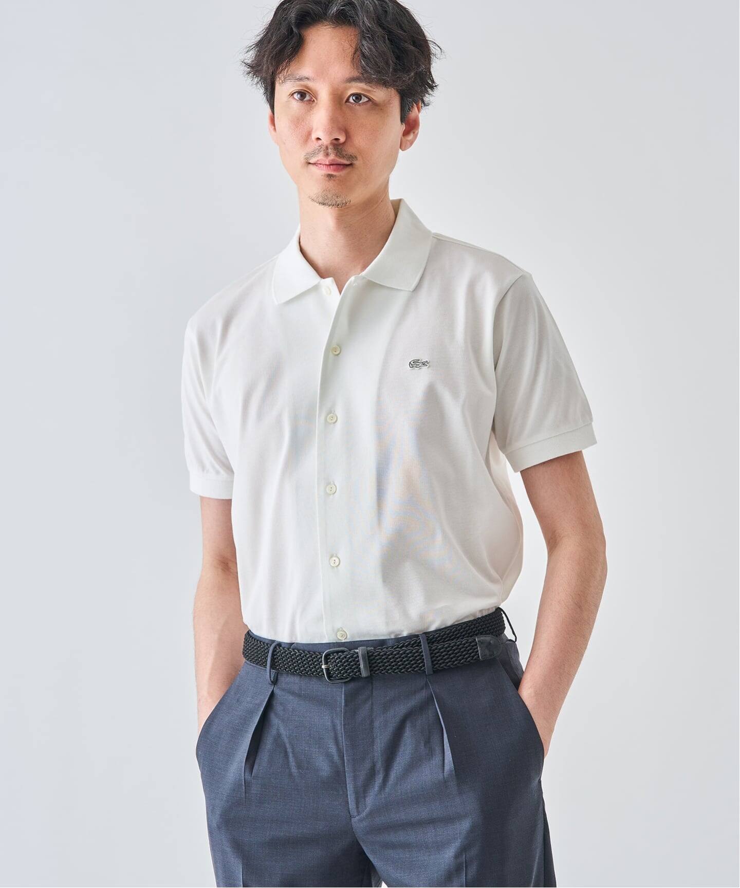 LACOSTE(ラコステ) 別注 COOLMAX フルオープン 半袖ポロシャツ