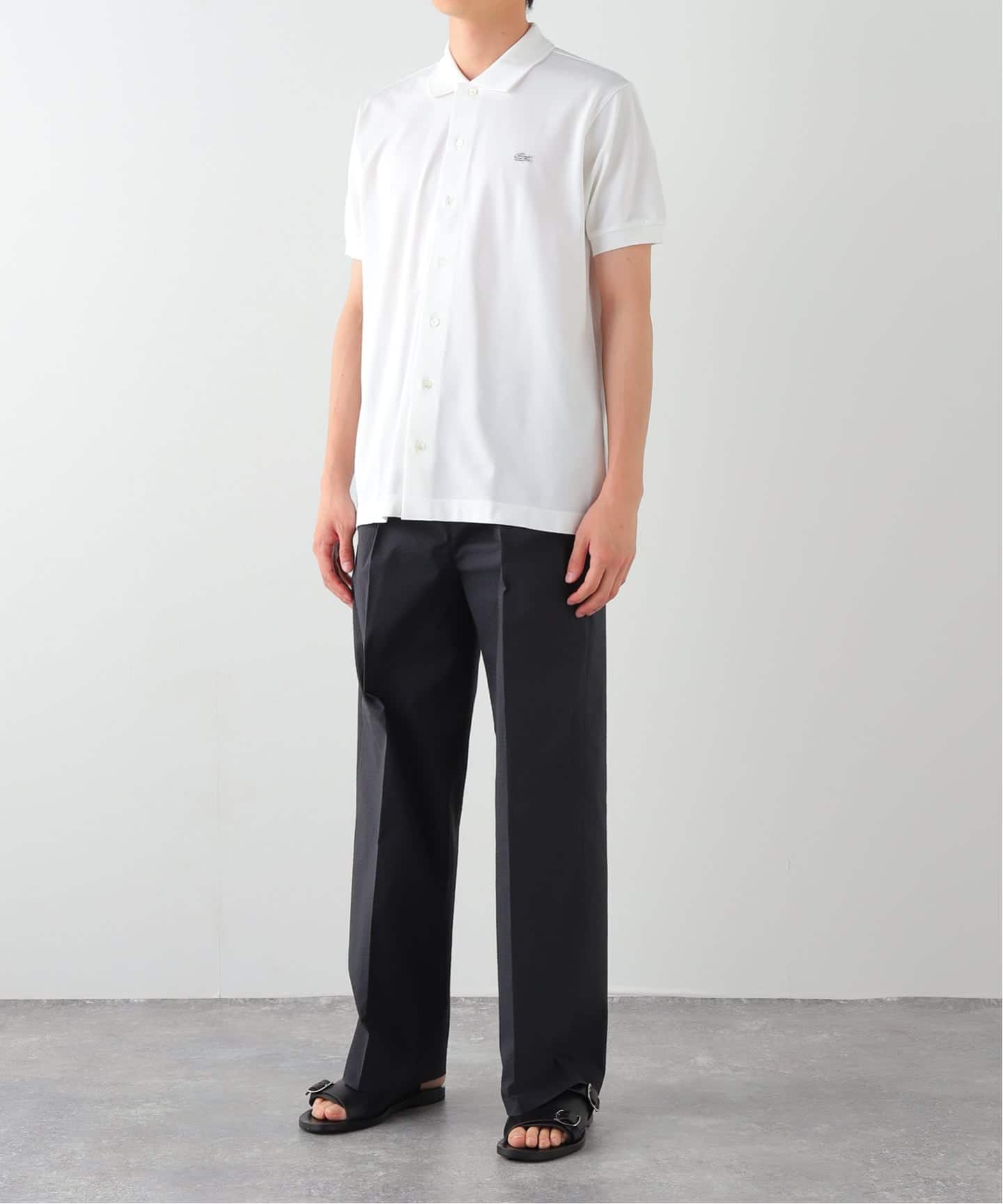 LACOSTE(ラコステ) 別注 COOLMAX フルオープン 半袖ポロシャツ