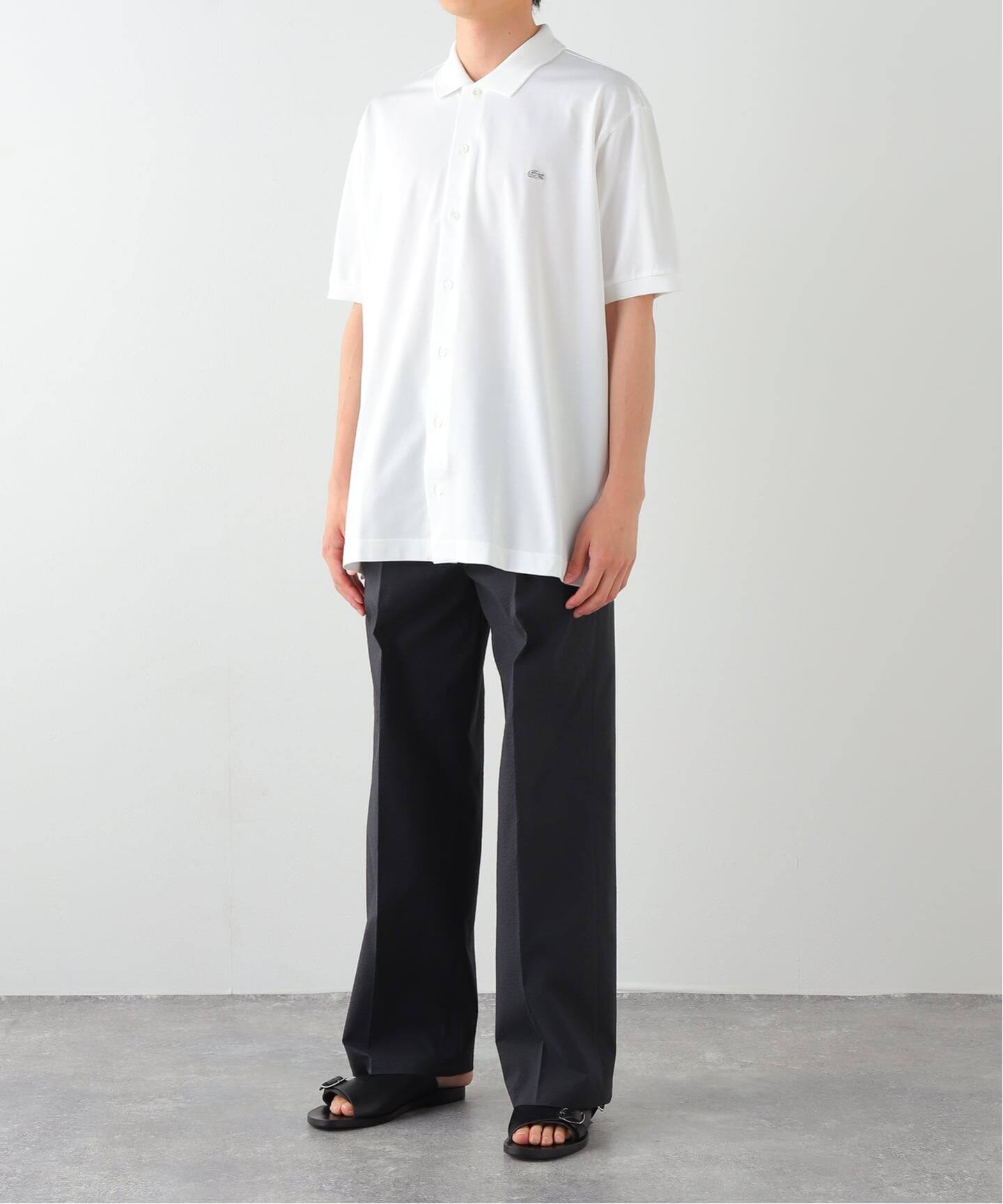 LACOSTE(ラコステ) 別注 COOLMAX フルオープン 半袖ポロシャツ