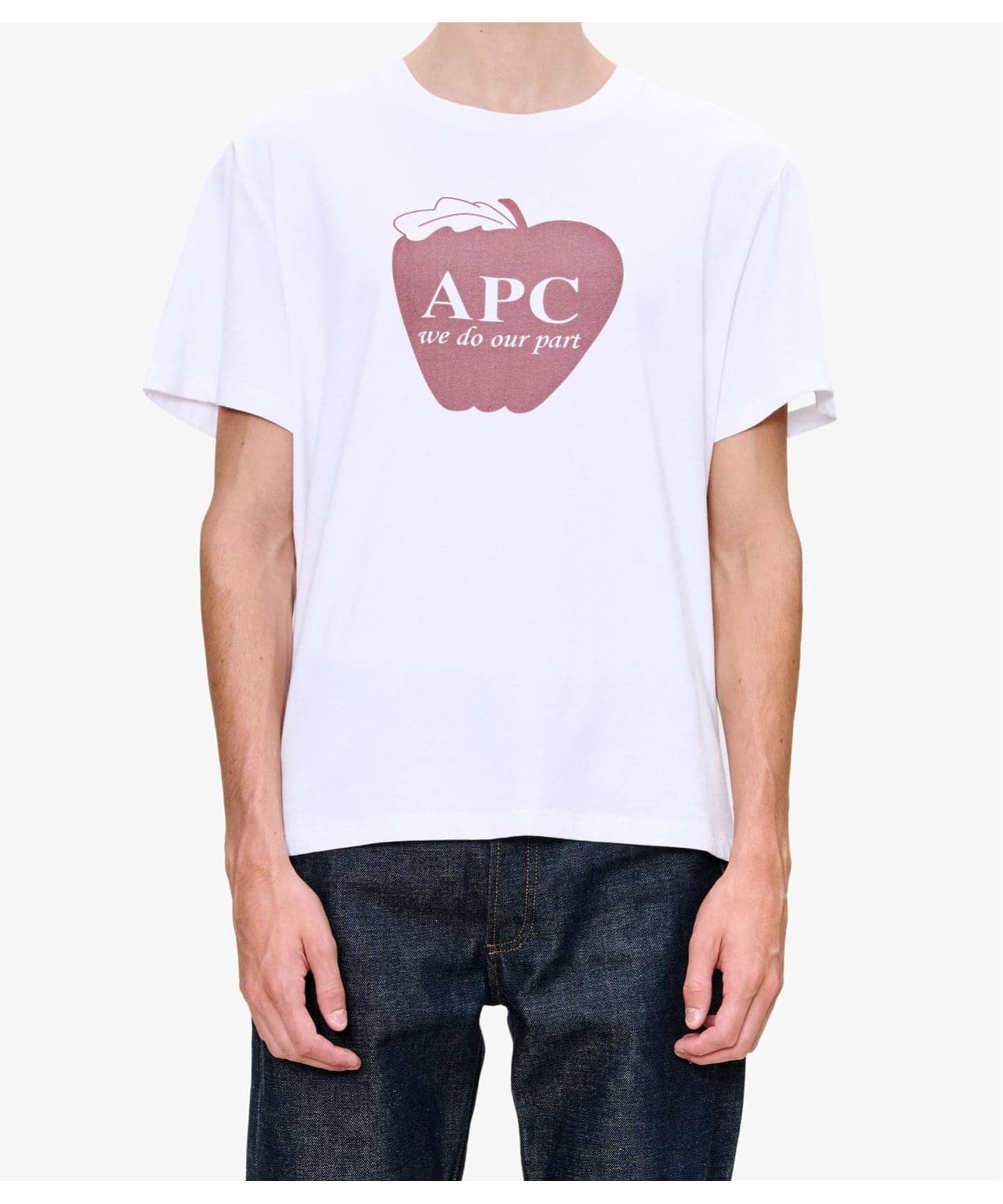 A.P.C × EDIFICE　 プリントTシャツ 予約》A.P.C （アー・ペー・セー）T-SHIRT POMME-JERSEY BIOLOGIQUE（T