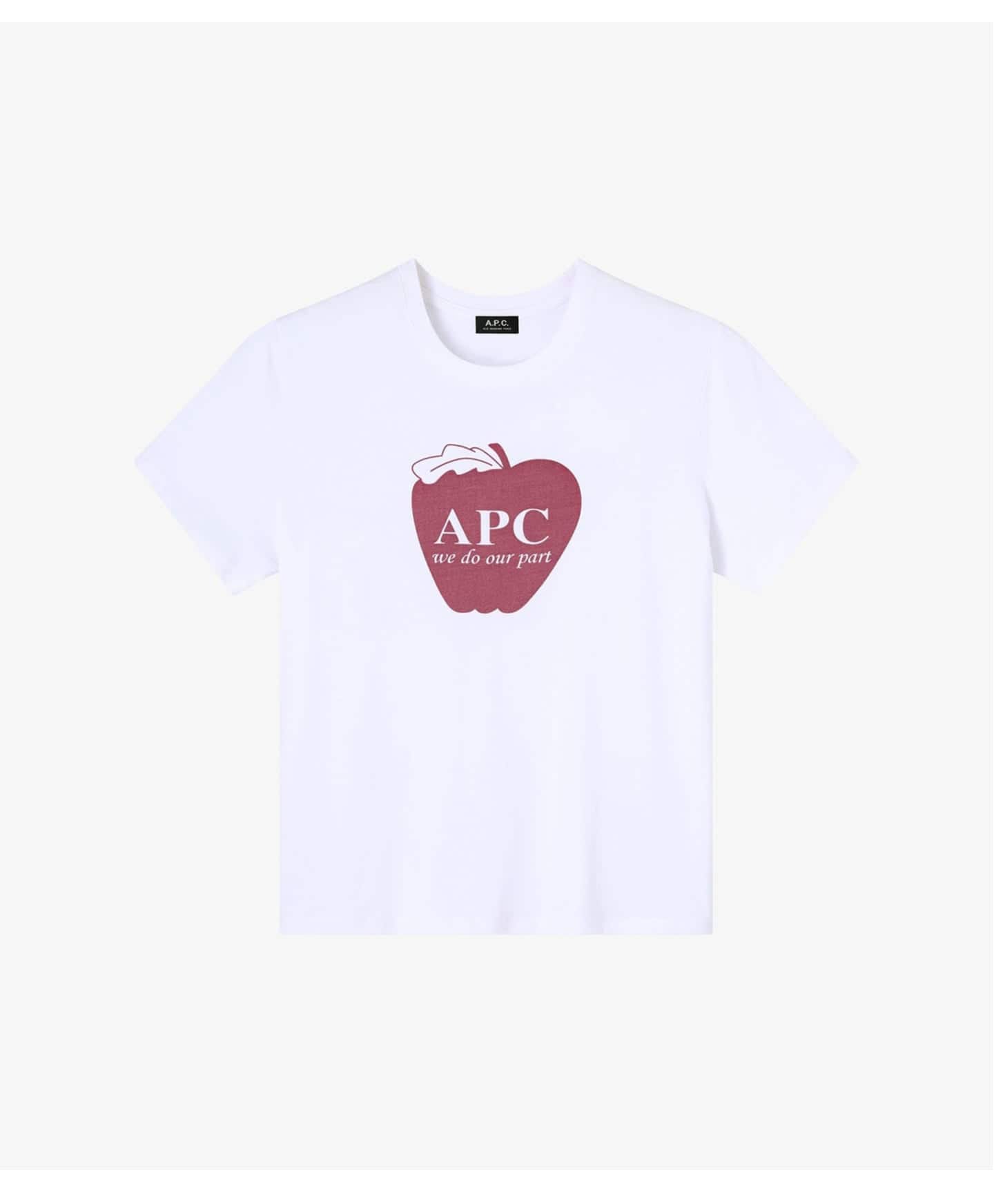 予約》A.P.C （アー・ペー・セー）T-SHIRT POMME-JERSEY BIOLOGIQUE（T