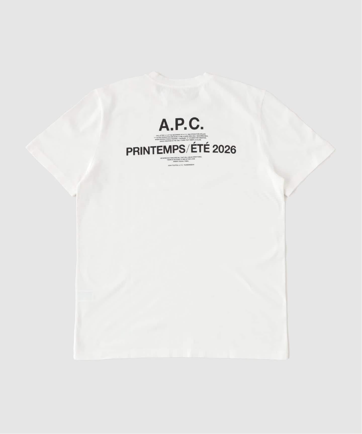 A.P.C. (アー・ペー・セー) T-SHIRT MANCHES COURTES APC PRINTE（T