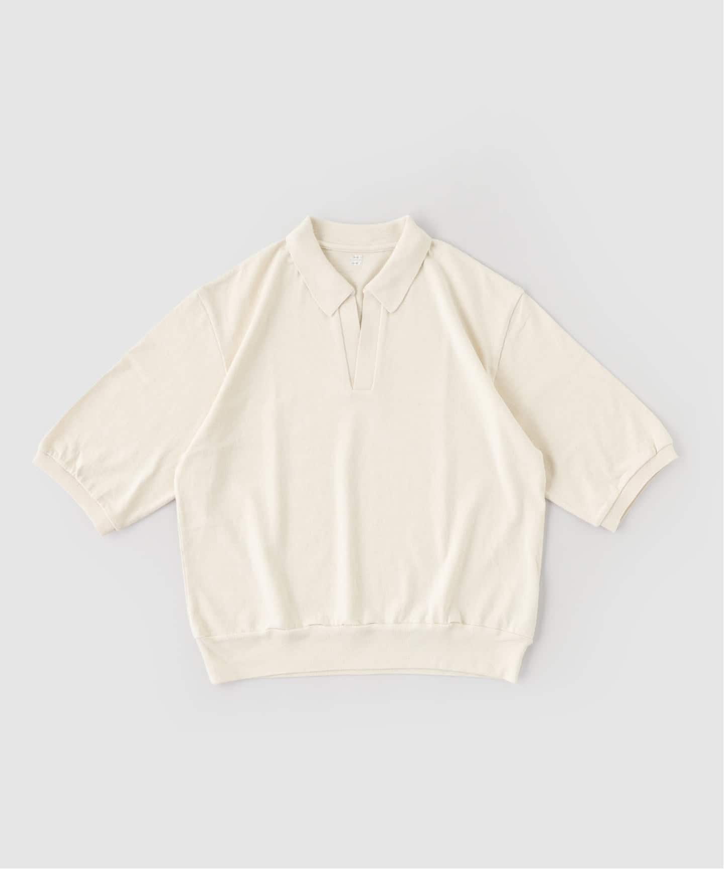 blurhms（ブラームス)Co/Silk Nep Skipper Cropped Sleeve（Tシャツ