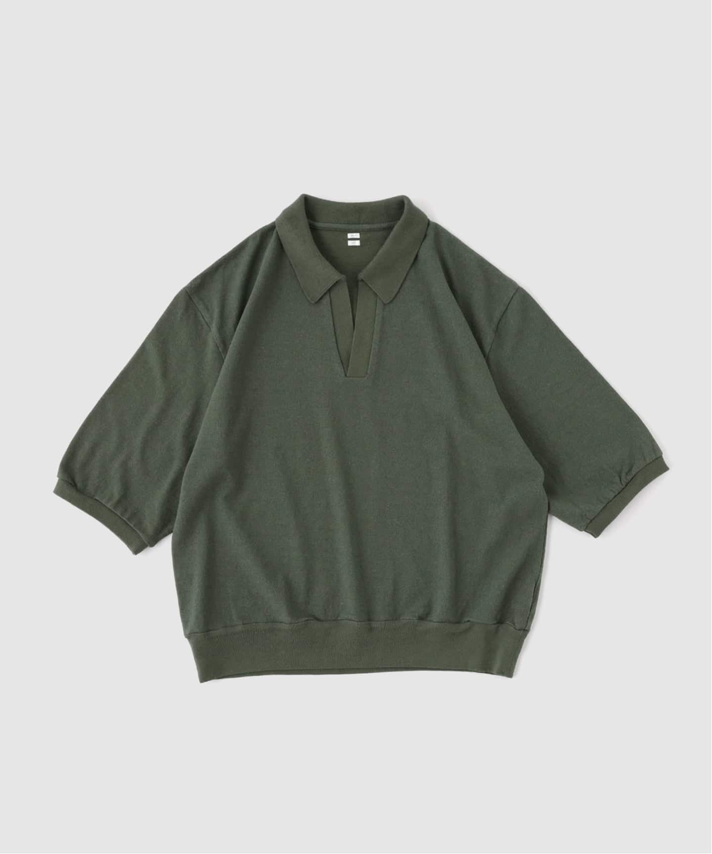トップス 26ss blurhms Co/Silk Nep Skipper blurhms - blurhms 26SS WOMENS Co/Silk Nep Skipper Cropped Sleeve
