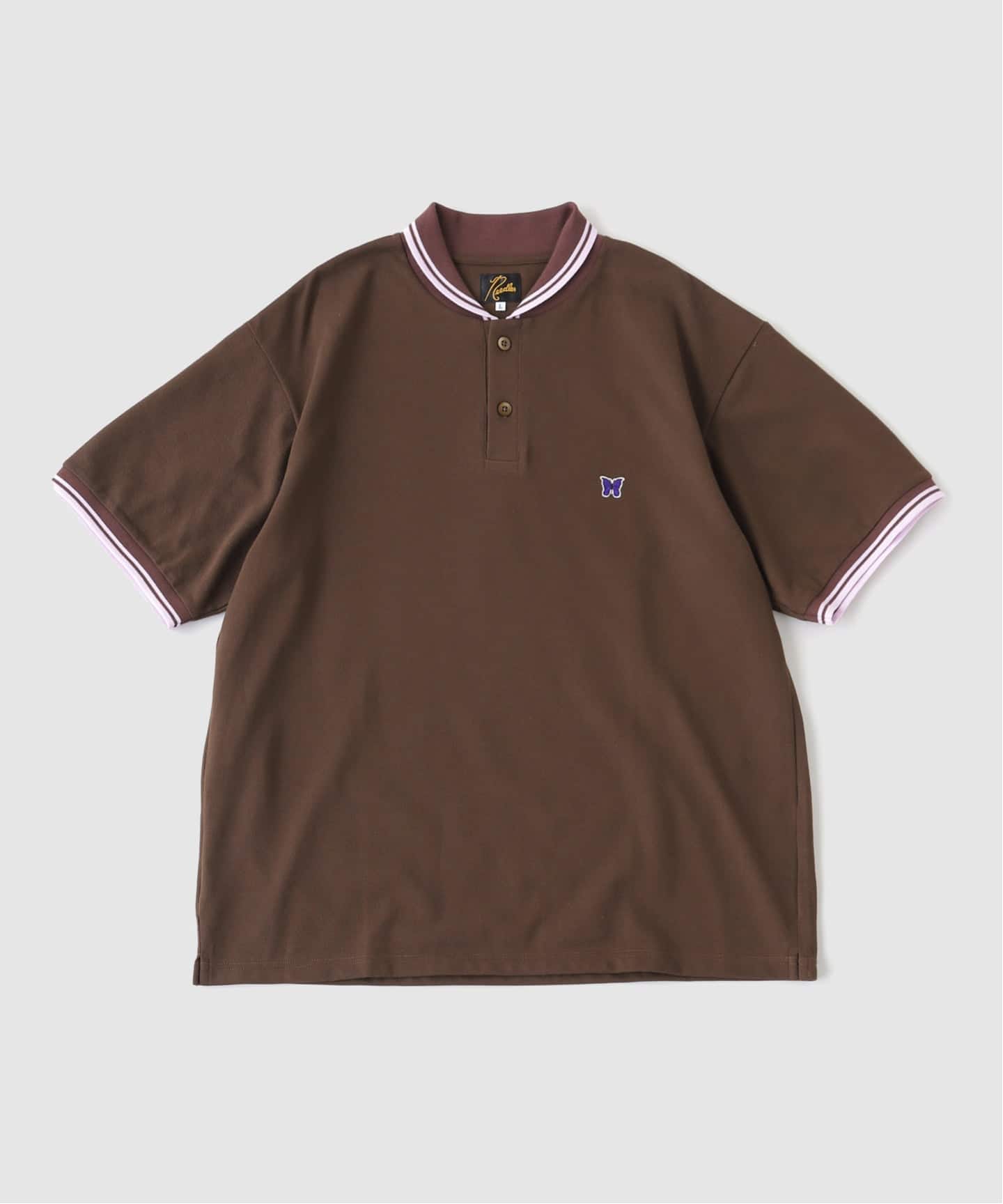 Needlesショールカラーポロシャツ Needles(ニードルズ) Shawl Collar Polo - Cotton Pique（ポロシャツ