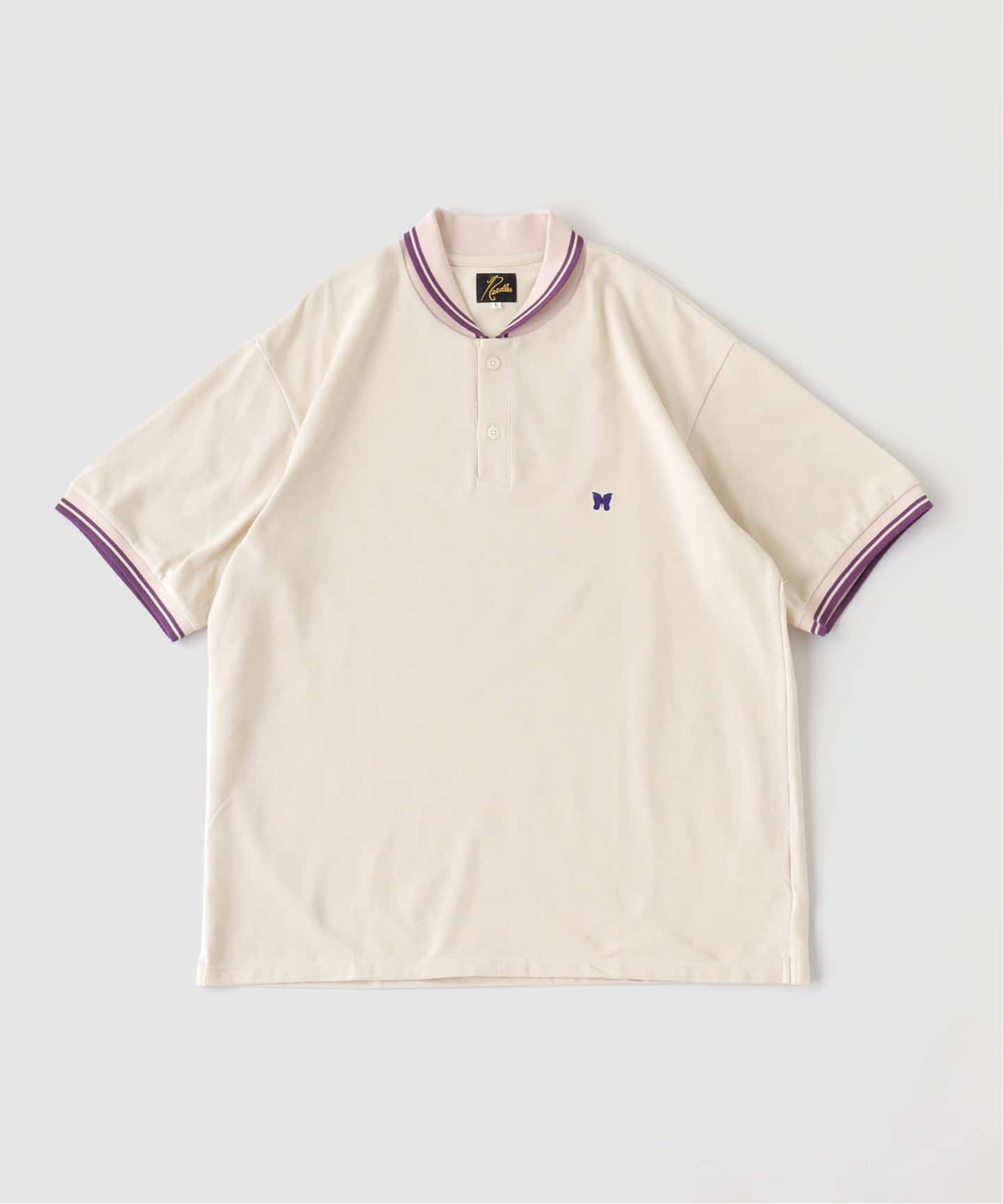 【NEEDLES 】ポロシャツ (MENS & LADIES) NEEDLES L/S Polo Shirt - Cotton Pique / Black (PU296)