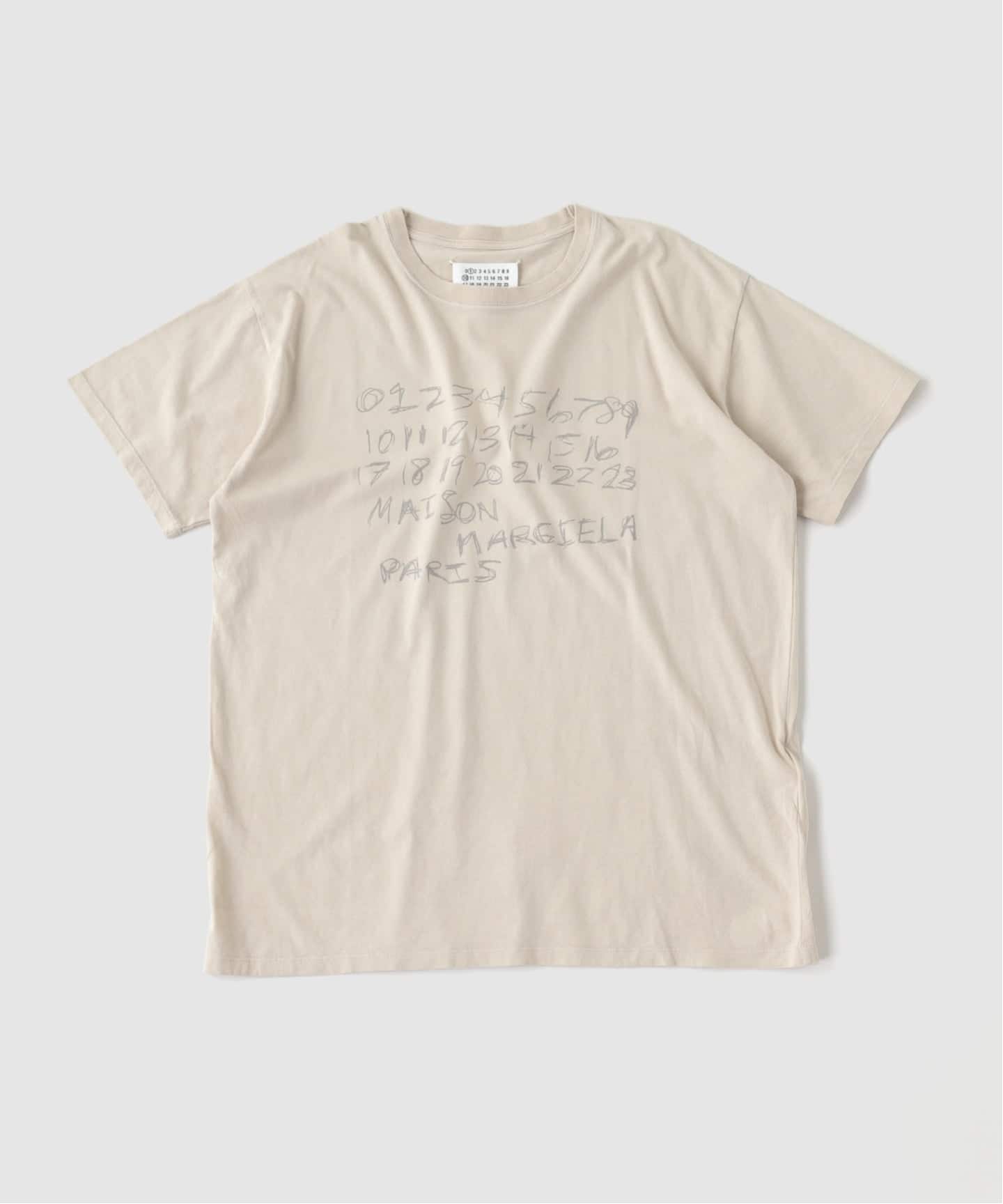 MAISON MARGIELA(メゾン マルジェラ) Numbers Print T-shirt（Tシャツ