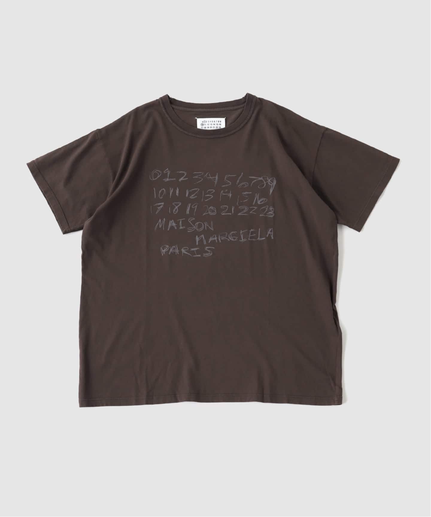 マルタンマルジェラカットソー MAISON MARGIELA(メゾン マルジェラ) Numbers Print T-shirt（Tシャツ
