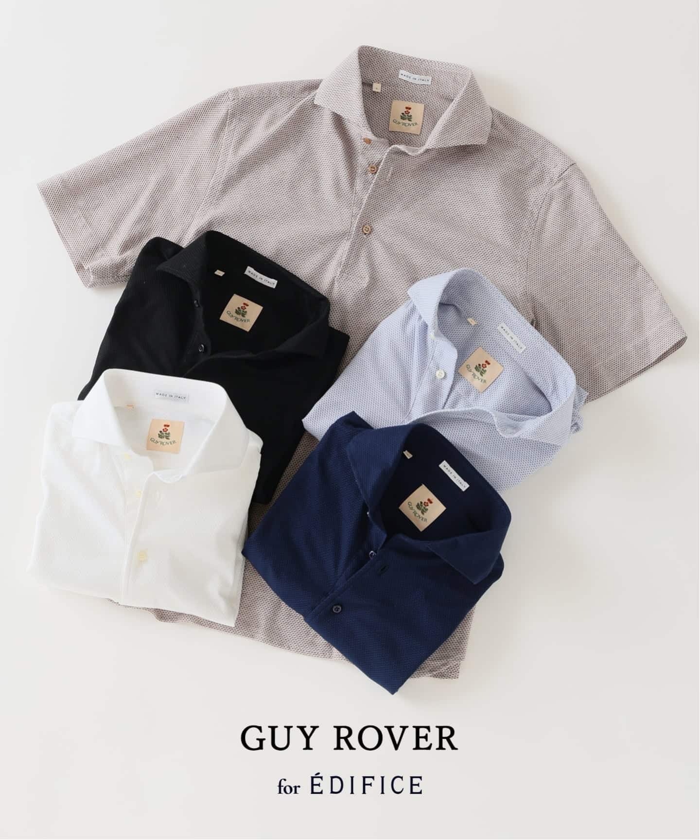 GUY ROVER (ギローバー) 別注 ジャージーカッタウェイポロシャツ GUY ROVER (ギローバー) 別注 ジャージーカッタウェイポロシャツ