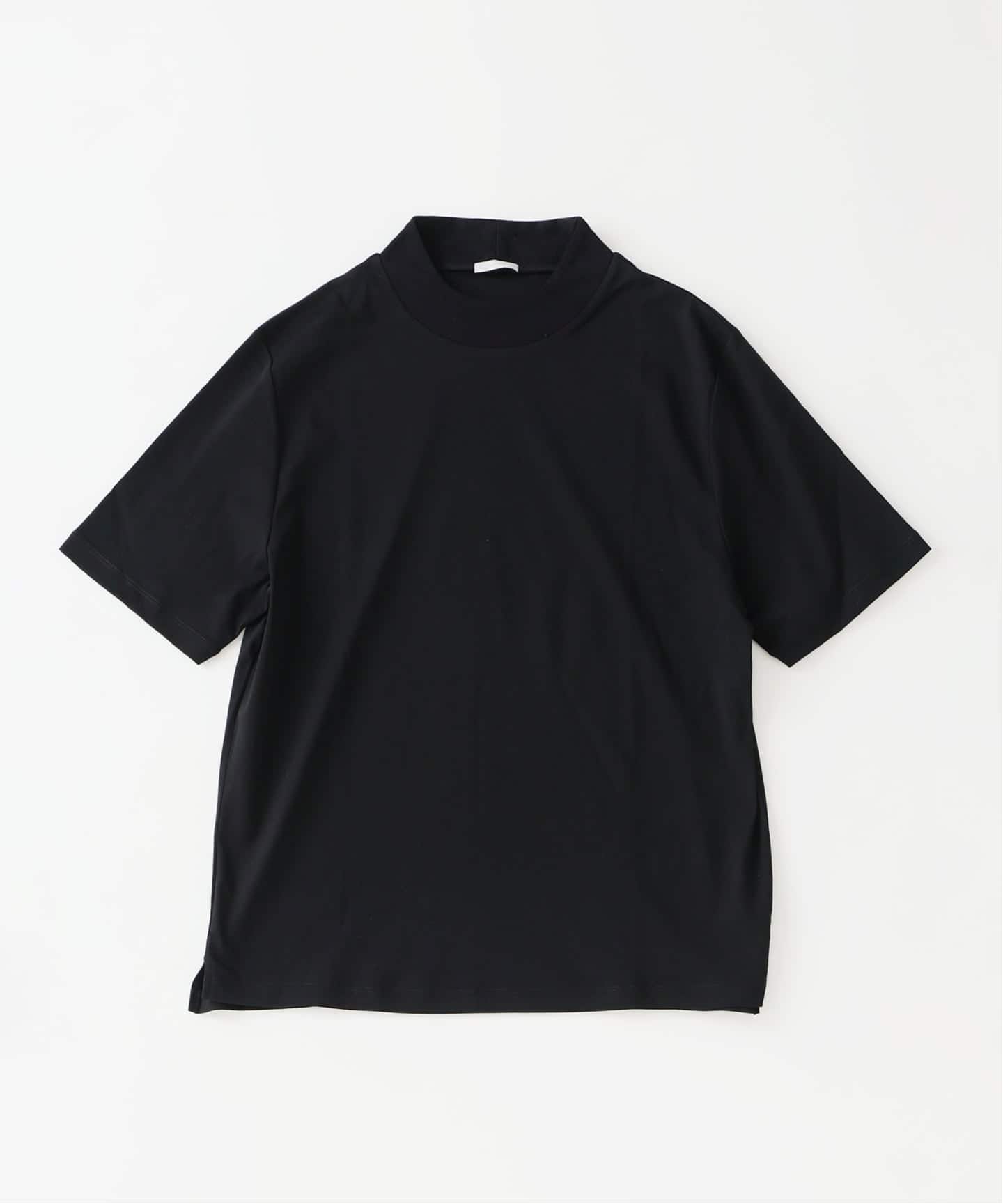 【新品タグ付】CLUBHAUSモックネックTシャツ(黒) nomiamo (ノミアモ) 別注 WDF モックネック Tシャツ（Tシャツ