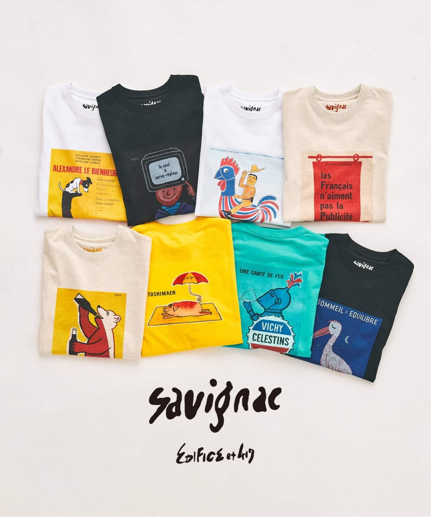 SAVIGNAC×417 グラフィックTシャツ（Tシャツ／カットソー）｜417