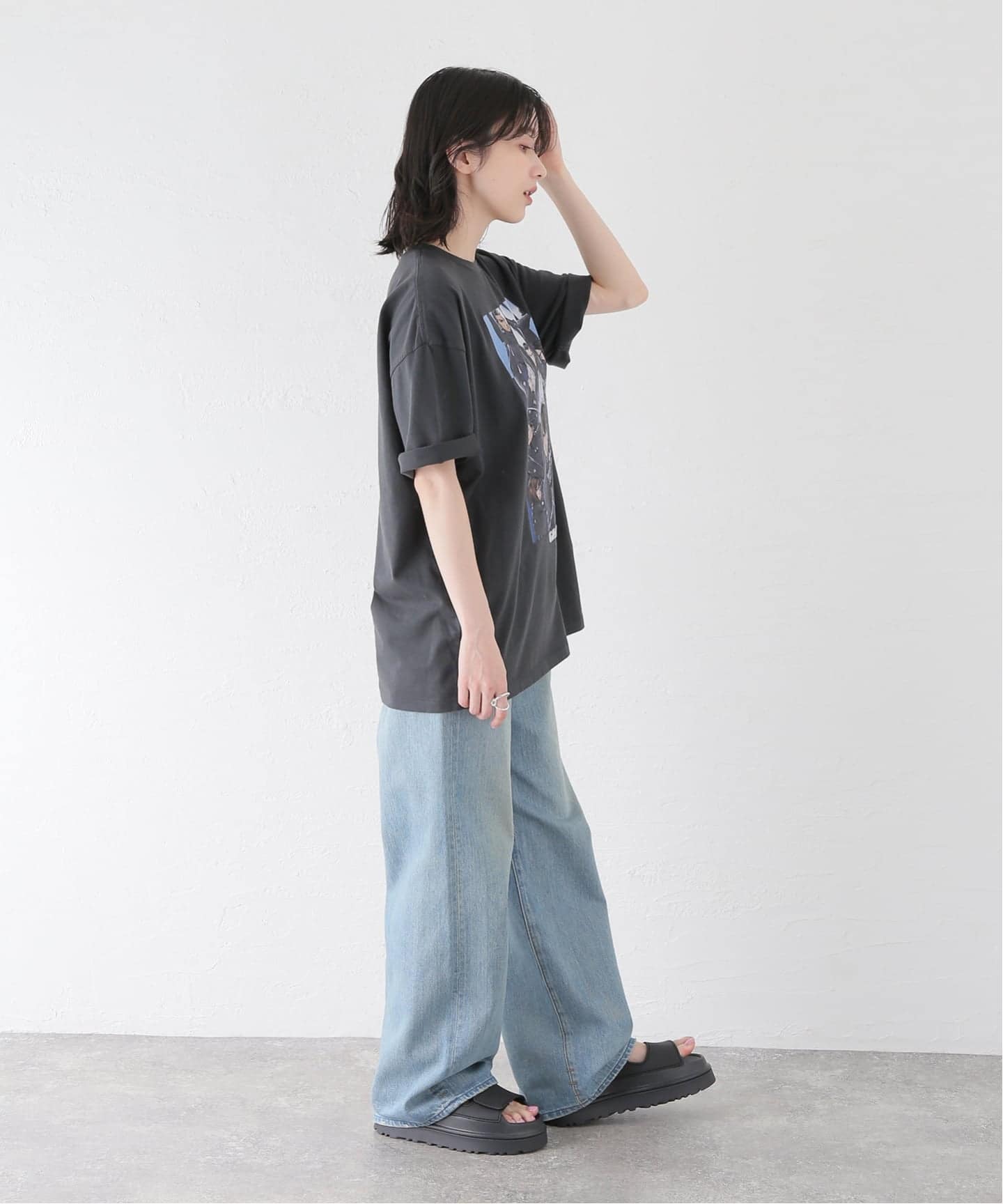 GANTZ ガンツ 417EDIFICE 別注 ロングスリーブ 西 XLサイズ GANTZ / ガンツ 417別注『COLOR WORKS』Tシャツ（Tシャツ／カットソー